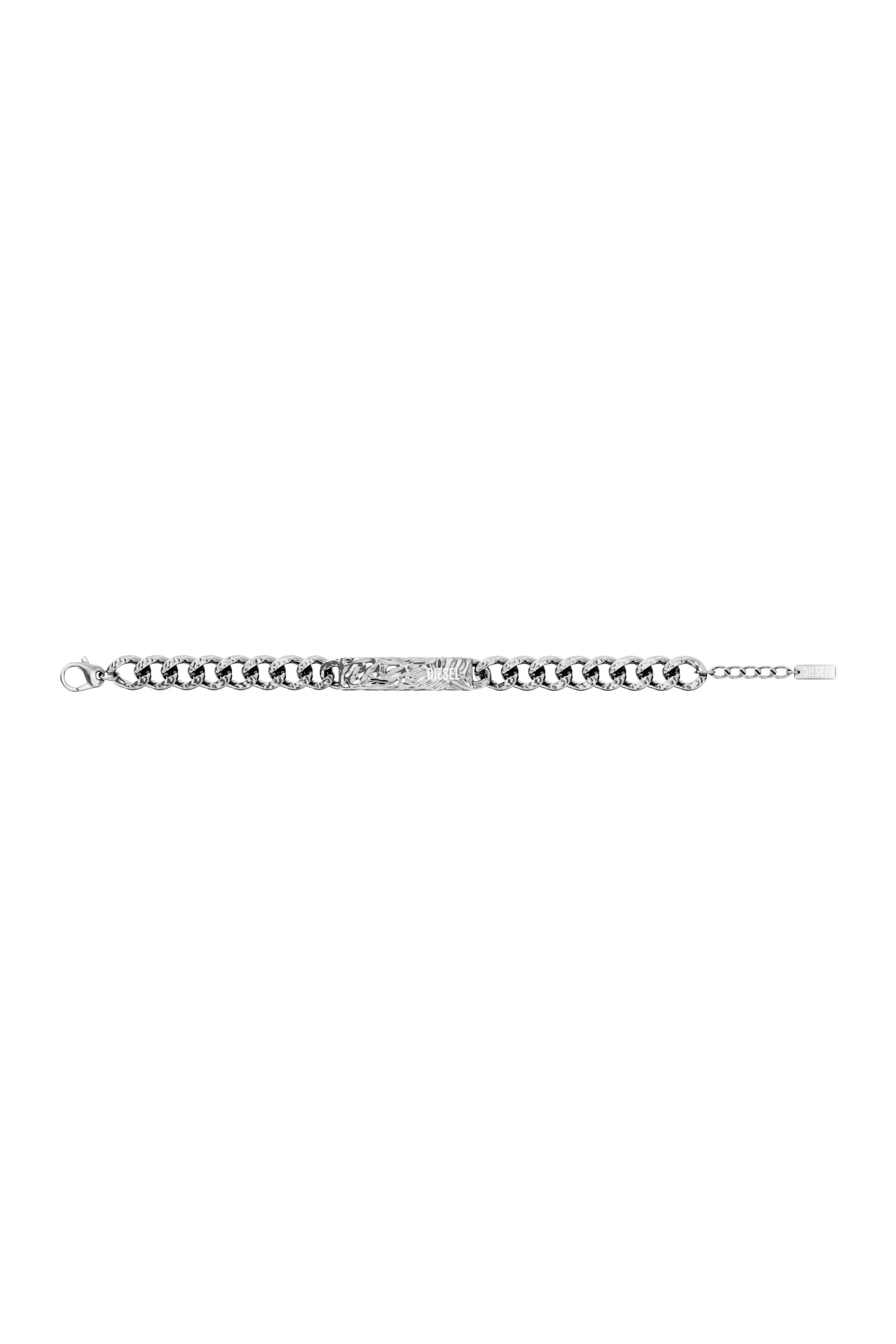 Diesel - DX1732040, Bracciale ID in acciaio inox Unisex in Argento - 3