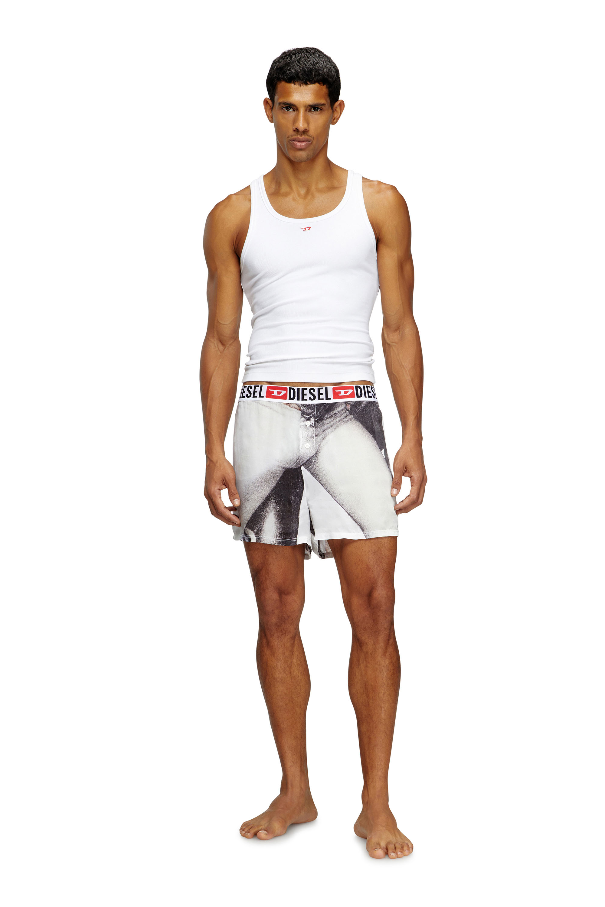 Diesel - PR-STARK, Boxer con stampa grafica Uomo in Bianco - 1