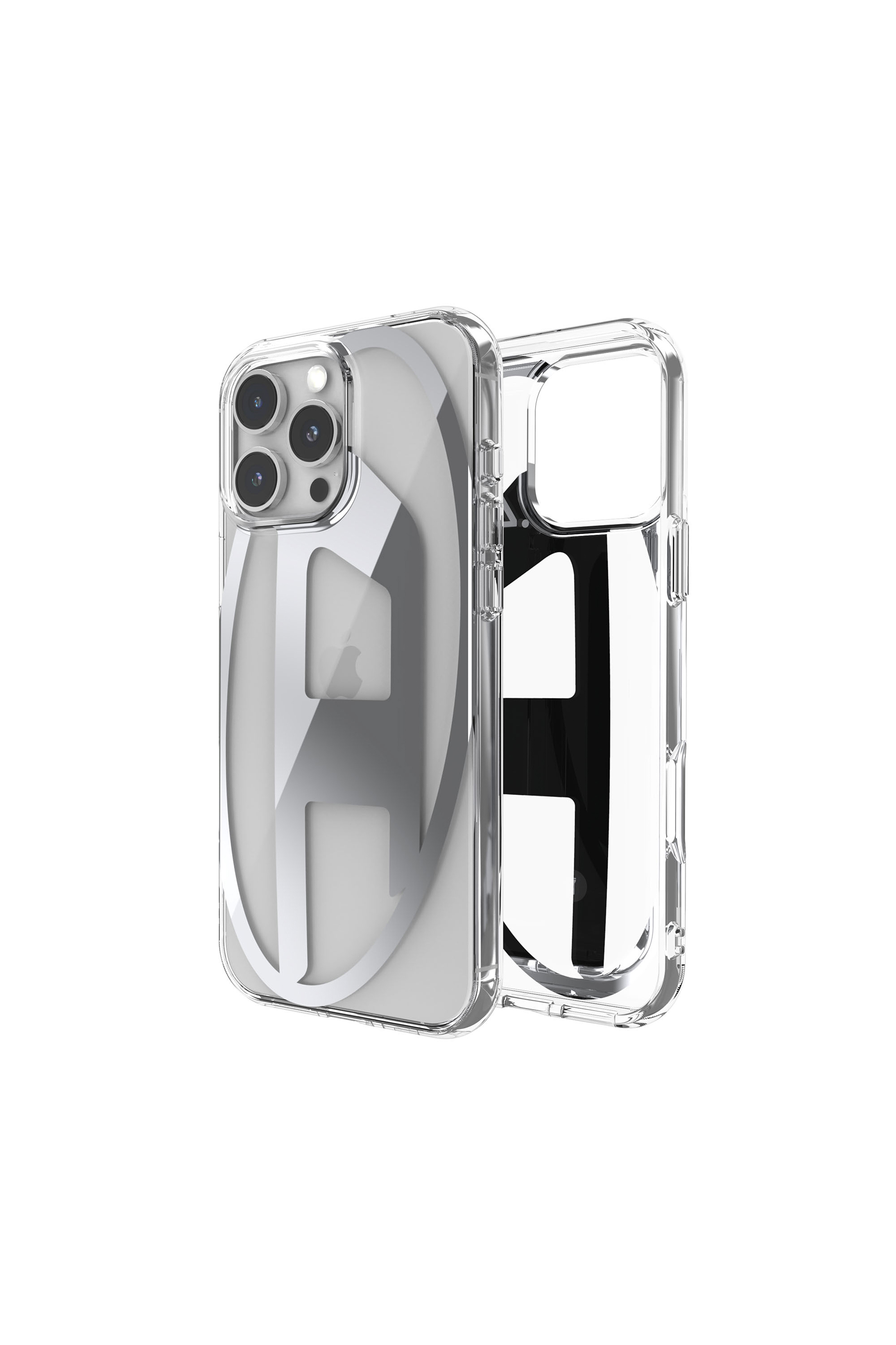 Diesel - 60142 AOP CASE, Cover Oval D per iP 16 Pro Max Unisex in Argento - 1