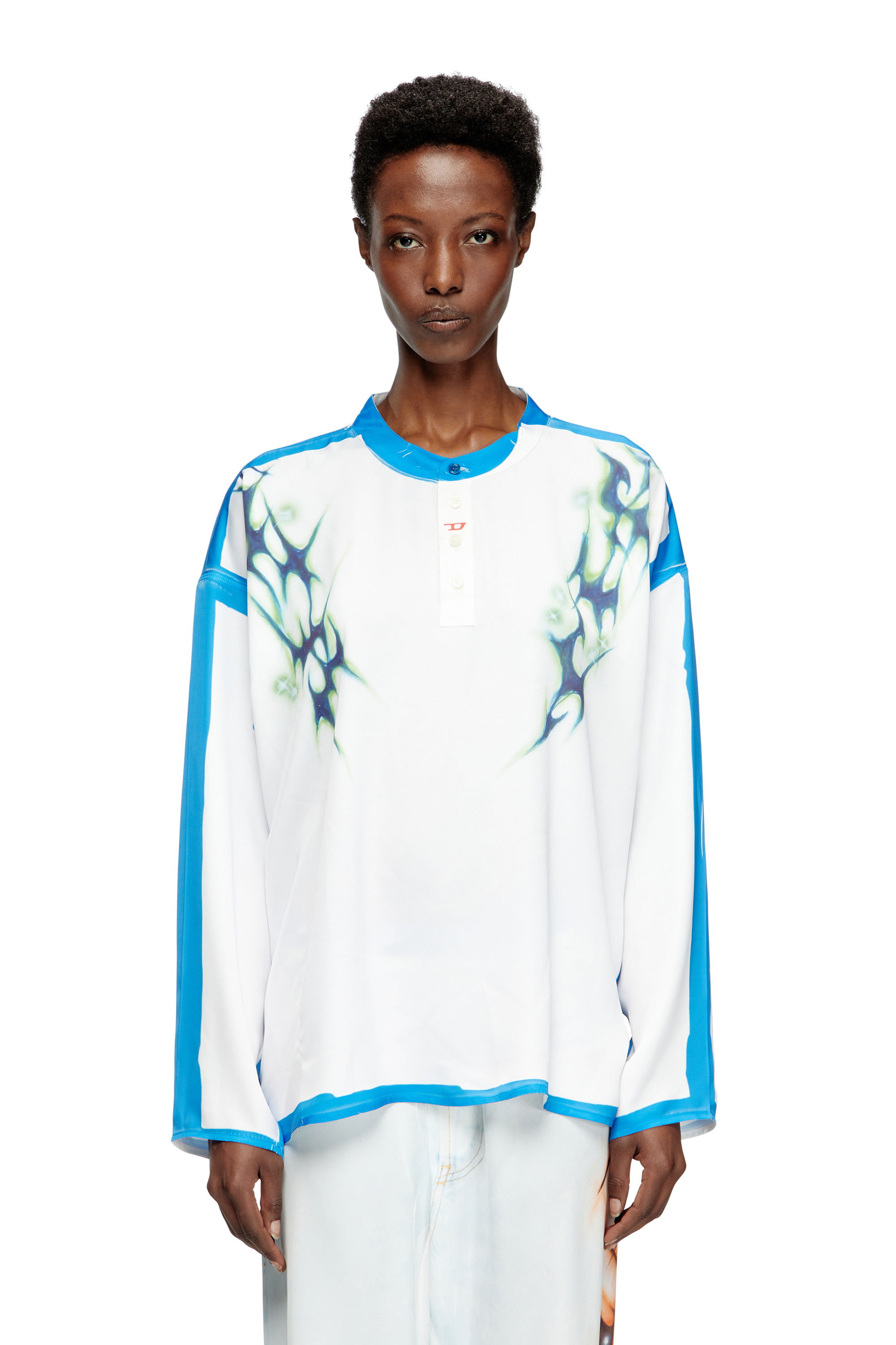 Diesel - T-OLAVI-A-SER-GRAFFITI-JAP, Maglia a maniche lunghe con stampa graffiti Unisex in Multicolor - 5