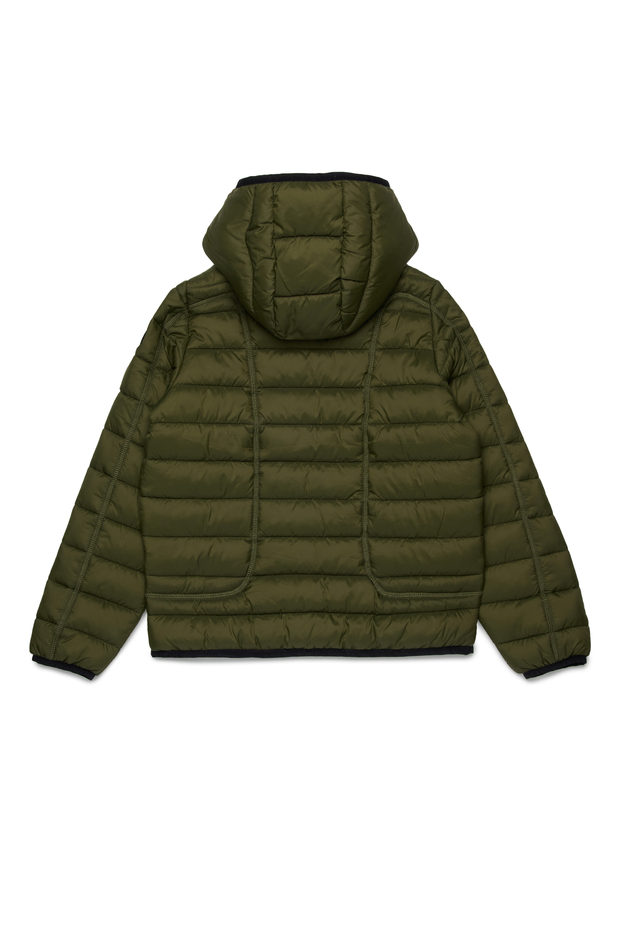Diesel - JWSTONE, Giacca in nylon con cappuccio Unisex in Verde - 2