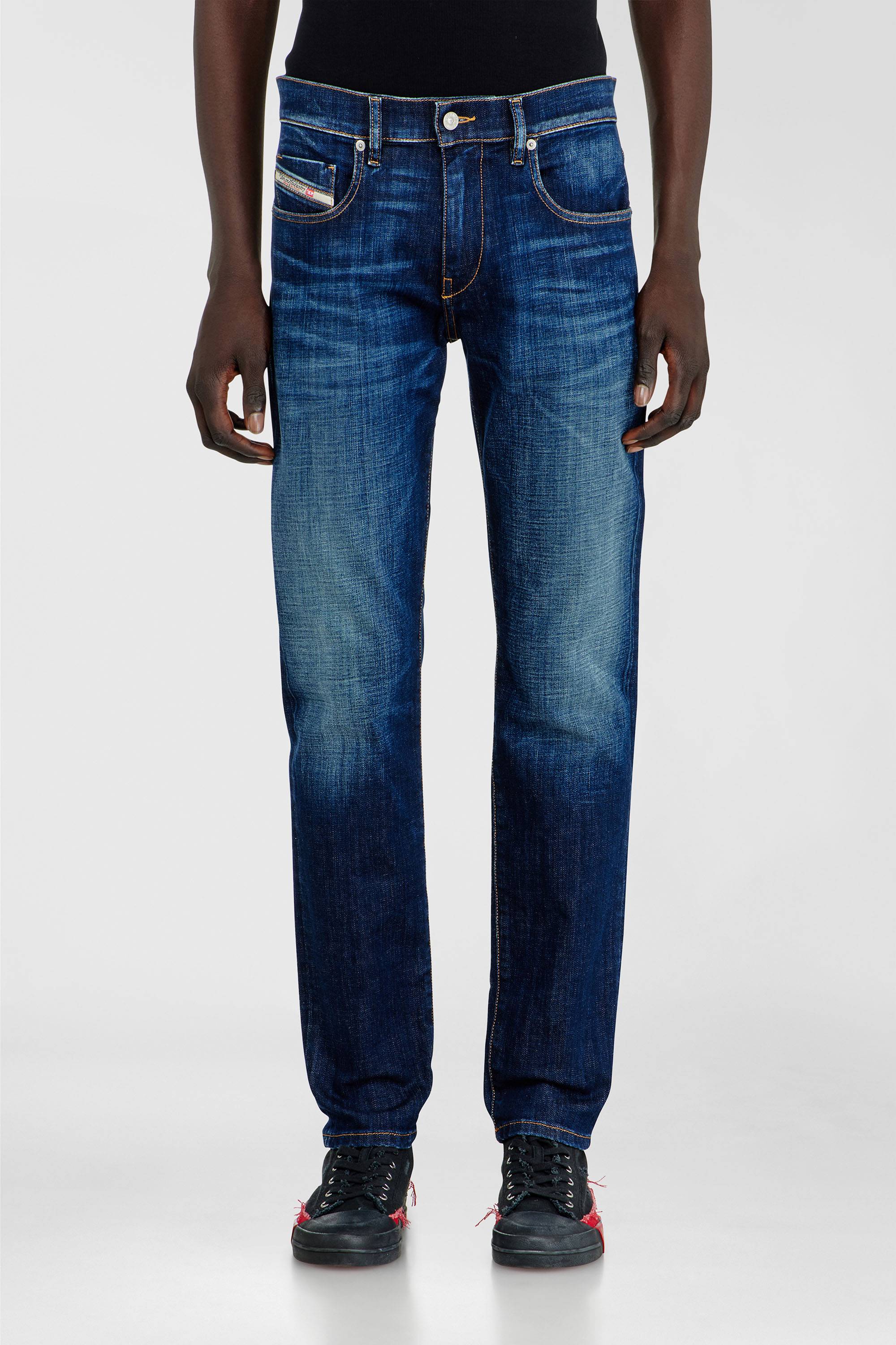 Diesel - Man's Slim Jeans 2019 D-Strukt 09L61, Medium blue - 4