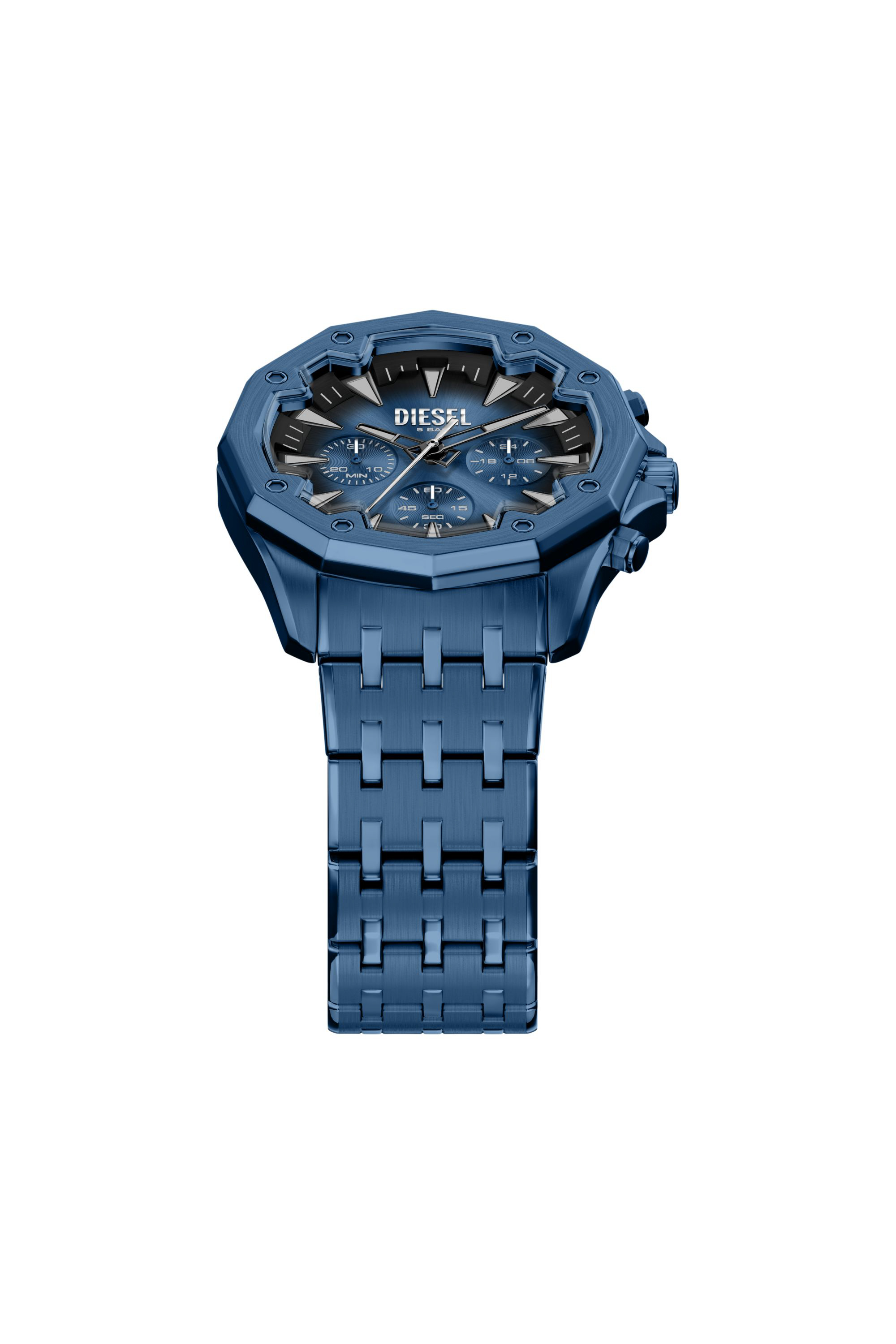 Diesel - DZ4705 WATCH, Orologio Stinger in acciaio inox blu Uomo in Blu - 4