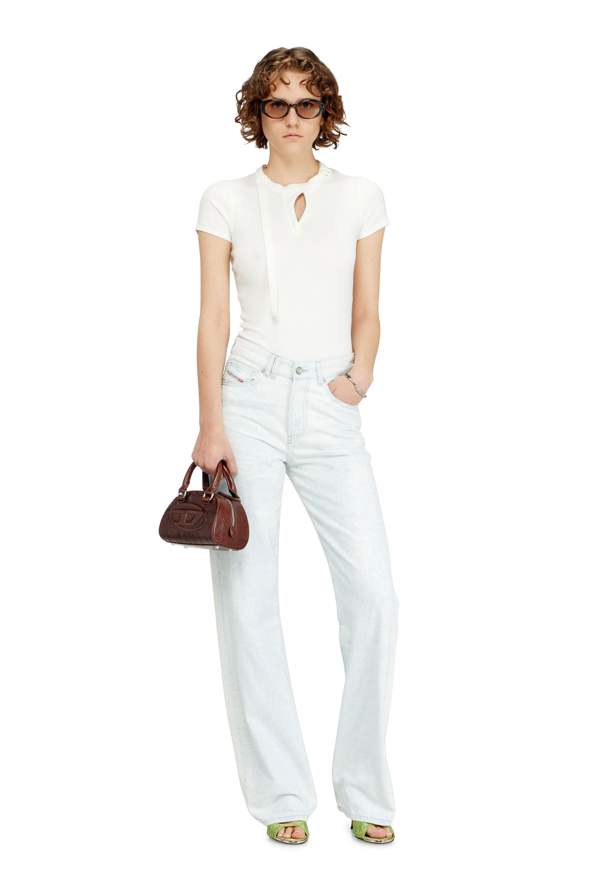 Diesel - Regular Jeans 1971 D-Sent 09Q16 Donna, Blu Chiaro - Image 2