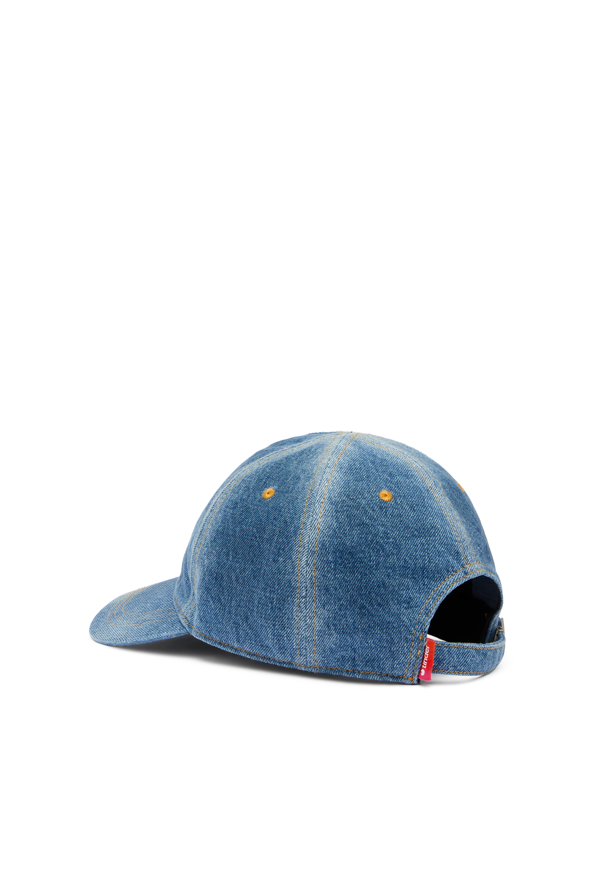 Diesel - PR-CAP-CHITIN, Berretto da baseball in denim con logo For Successful Loving Unisex in Blu - 2