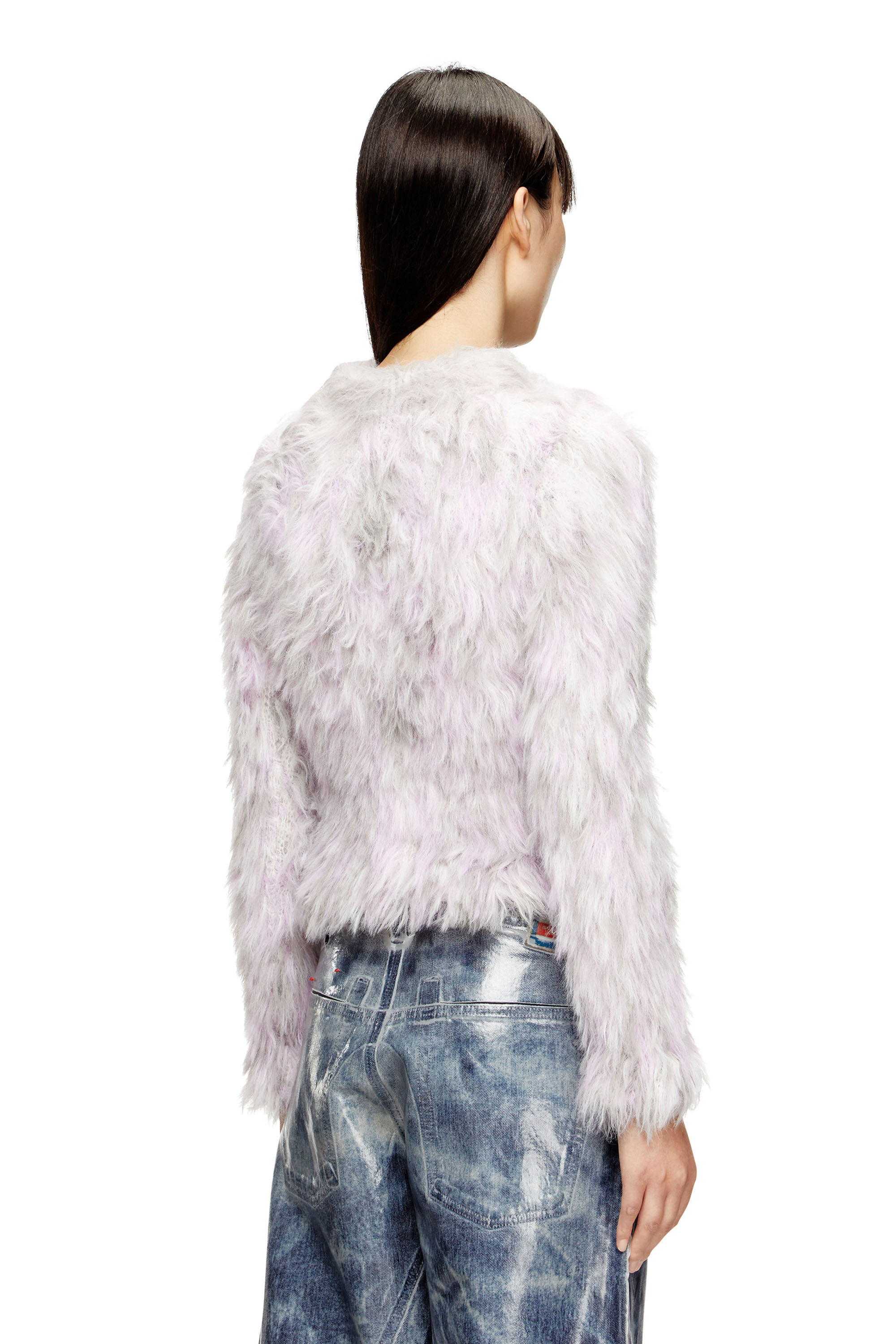 Diesel - M-ANNIKA, Maglione fluffy in tessuto jacquard lavorato a maglia Donna in Multicolor - 4