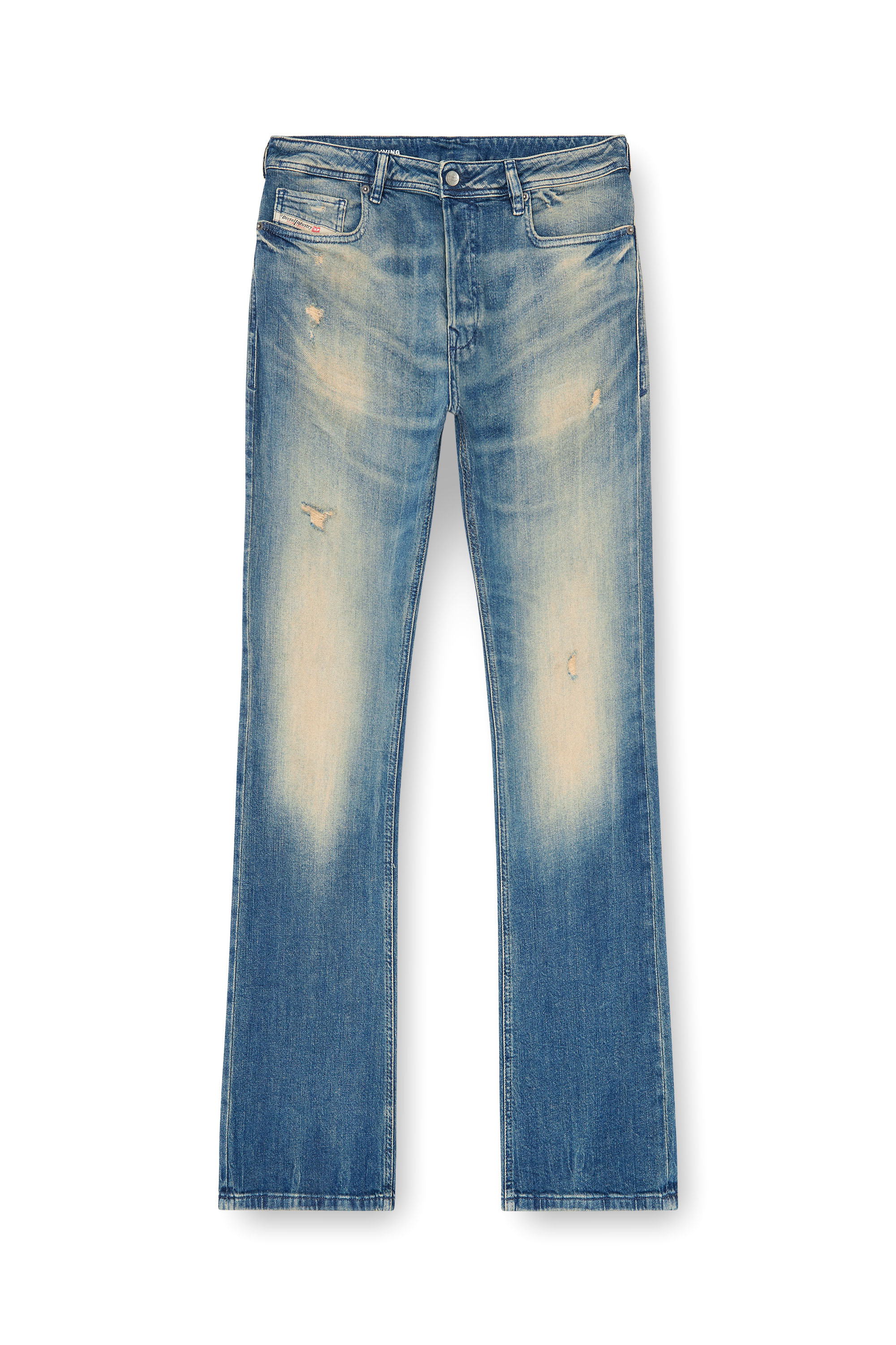 Diesel - Bootcut Jeans 2007 Zatiny 0KBBW Uomo, Blu medio - Image 3