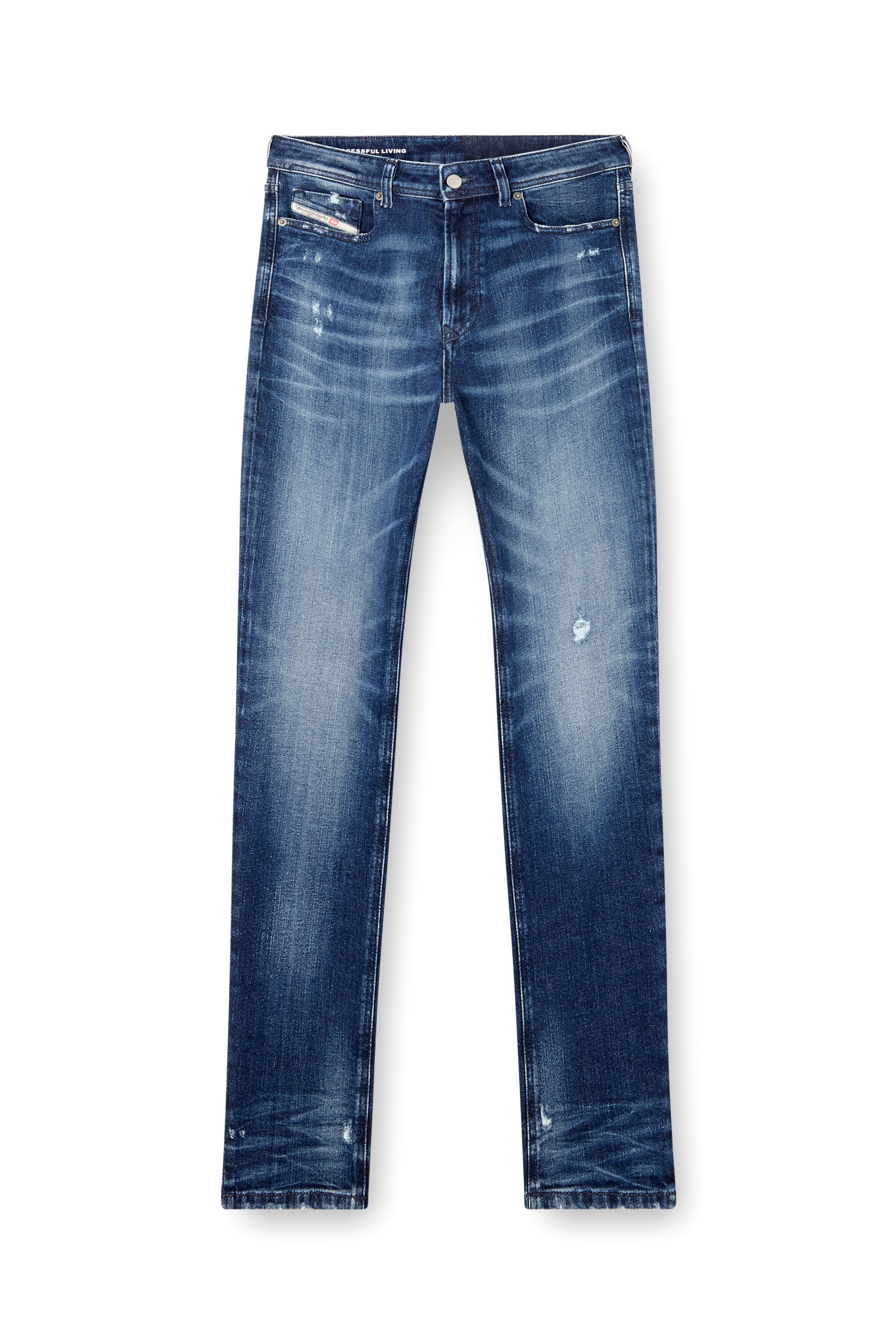 Diesel - Skinny Jeans 1979 Sleenker 09L42 Uomo, Blu Scuro - Image 3