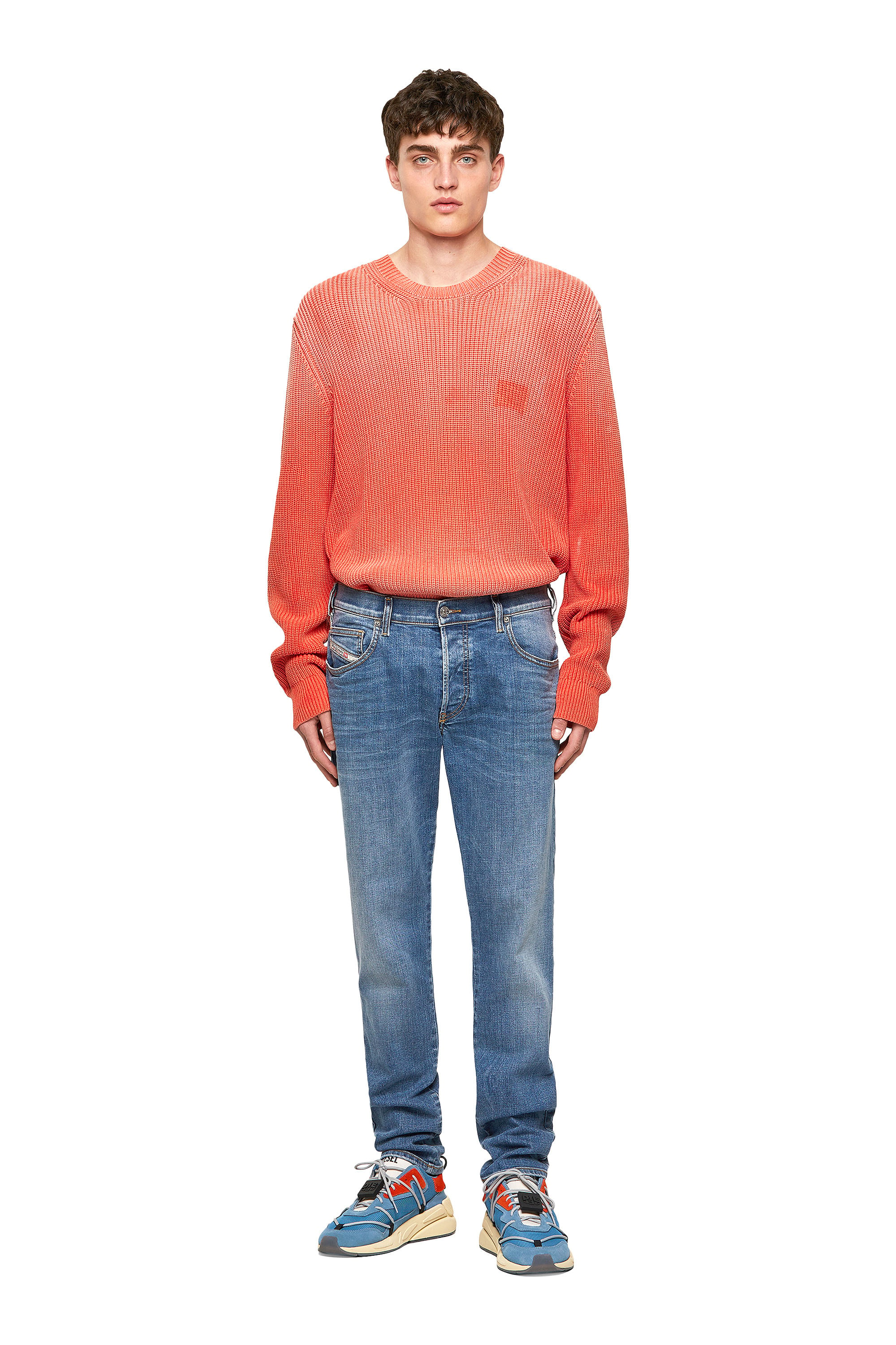 D-Yennox 009ZR Uomo: Jeans Tapered Blu chiaro | Diesel