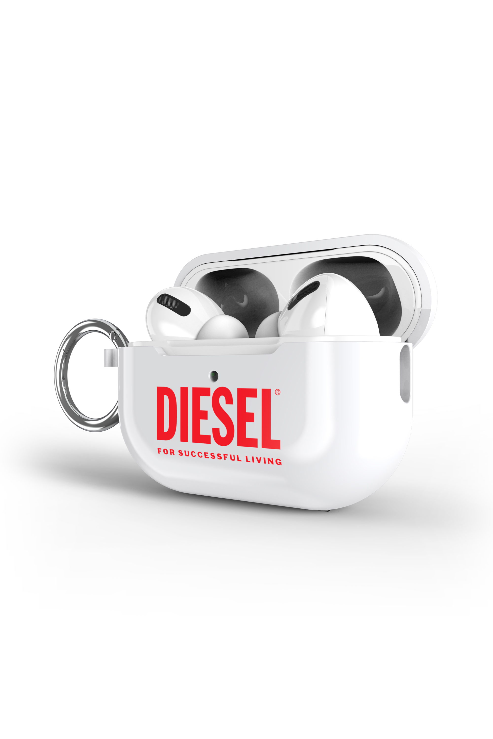 Diesel - 60067 AOP CASE, Cover per Airpods Pro/Pro 2 Unisex in Bianco - 3