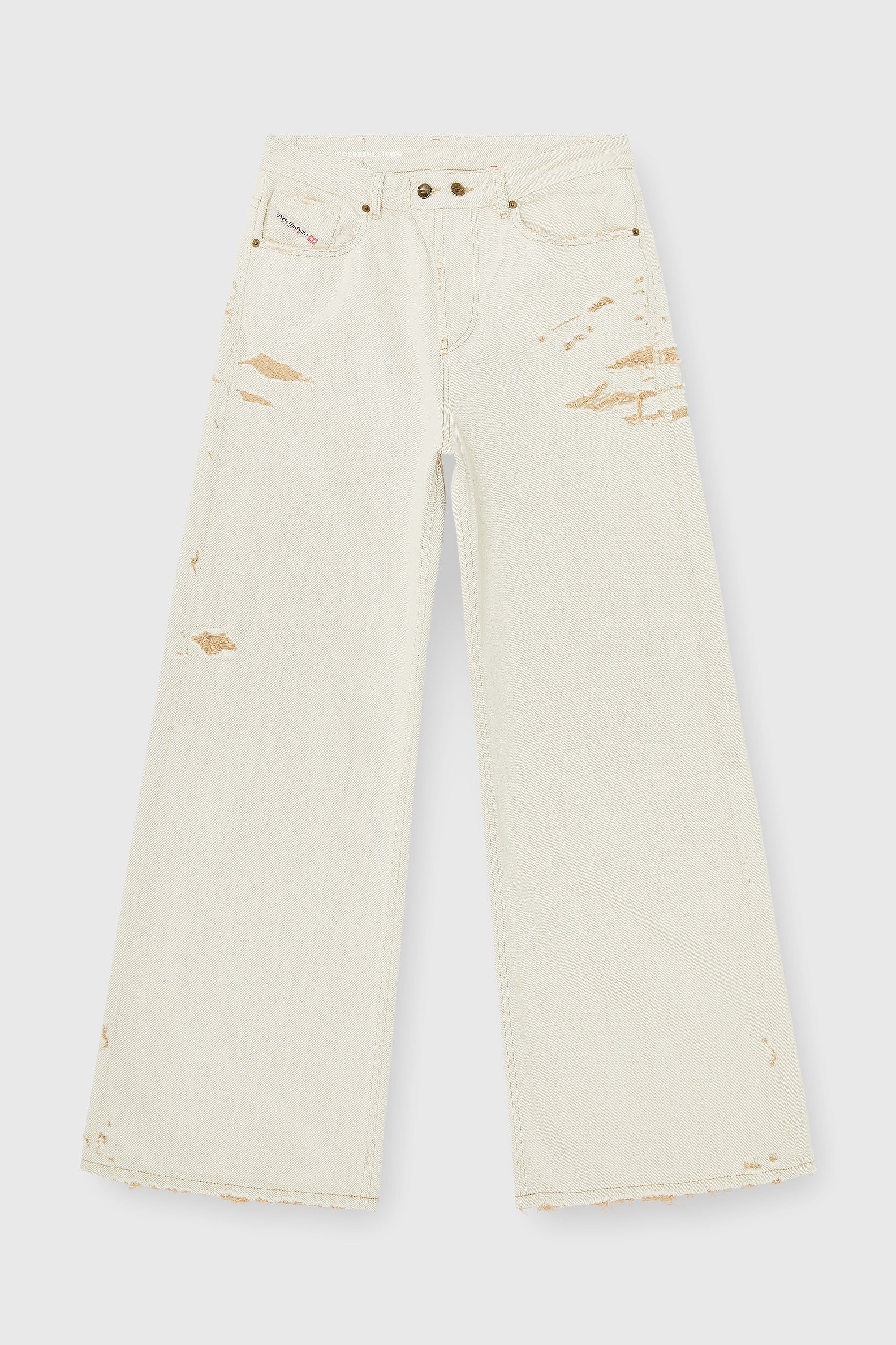 Diesel - Relaxed Jeans 1996 D-Sire 09P89 Donna, Beige - Image 6