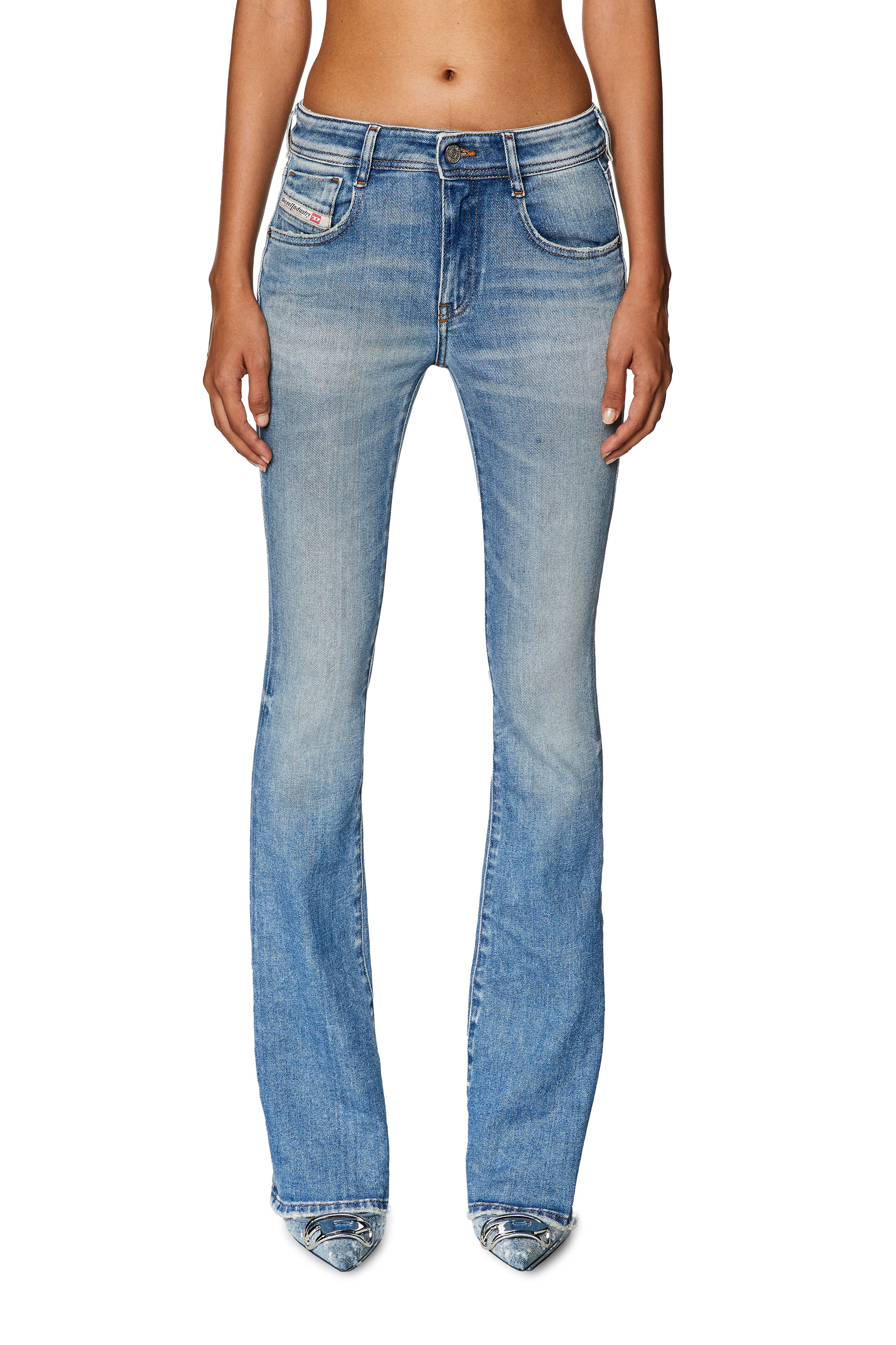 Diesel - Bootcut and Flare Jeans 1969 D-Ebbey 09G70, Blu Chiaro - Image 1