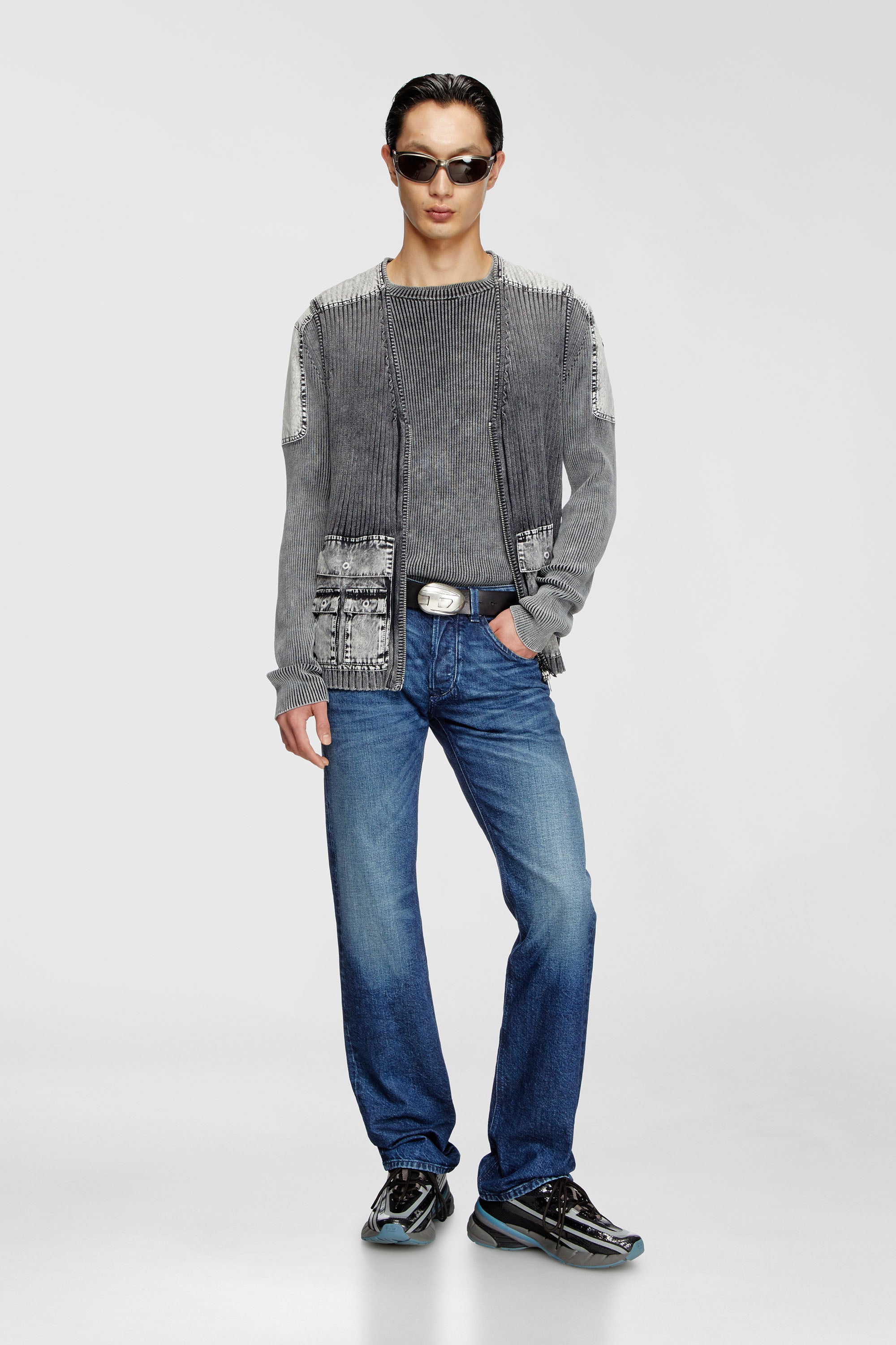 Diesel - Regular Jeans 1985 Larkee 09L51 Uomo, Blu Scuro - Image 2