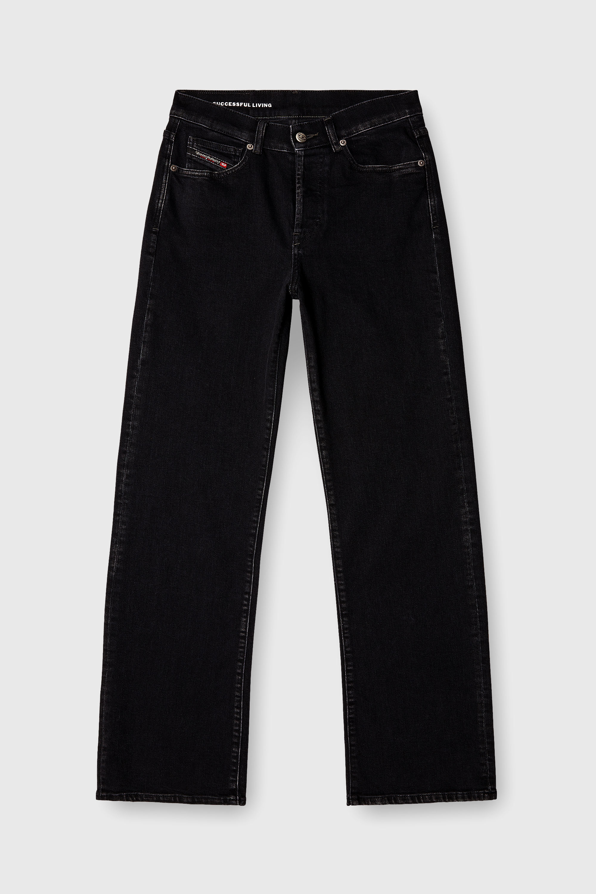 Diesel - Regular Jeans 1971 D-Sent 09N89 Donna, Nero/Grigio scuro - Image 2