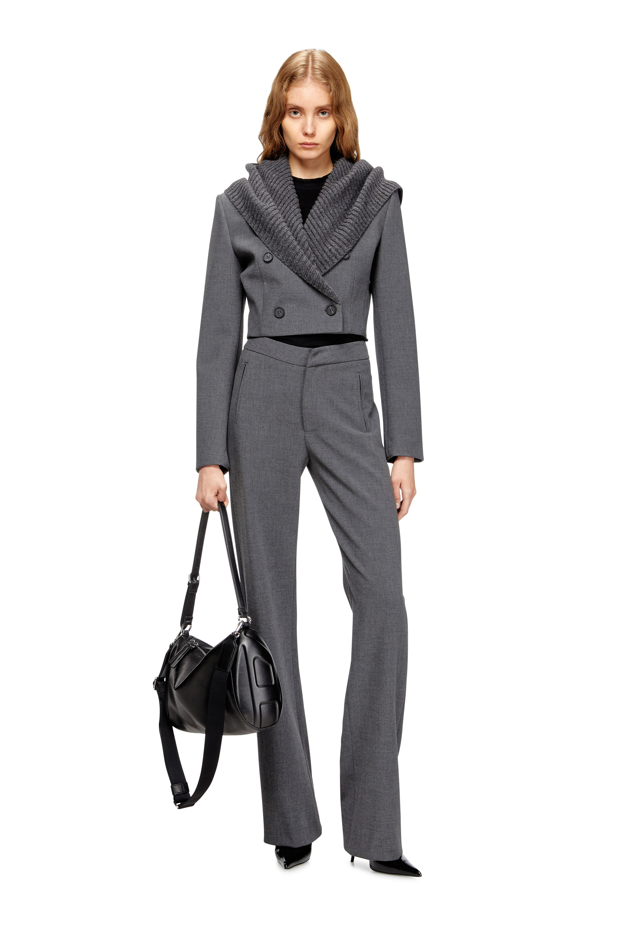 Diesel - P-ROMISE-S1, Pantaloni sartoriali a vita alta Donna in ToBeDefined - 2