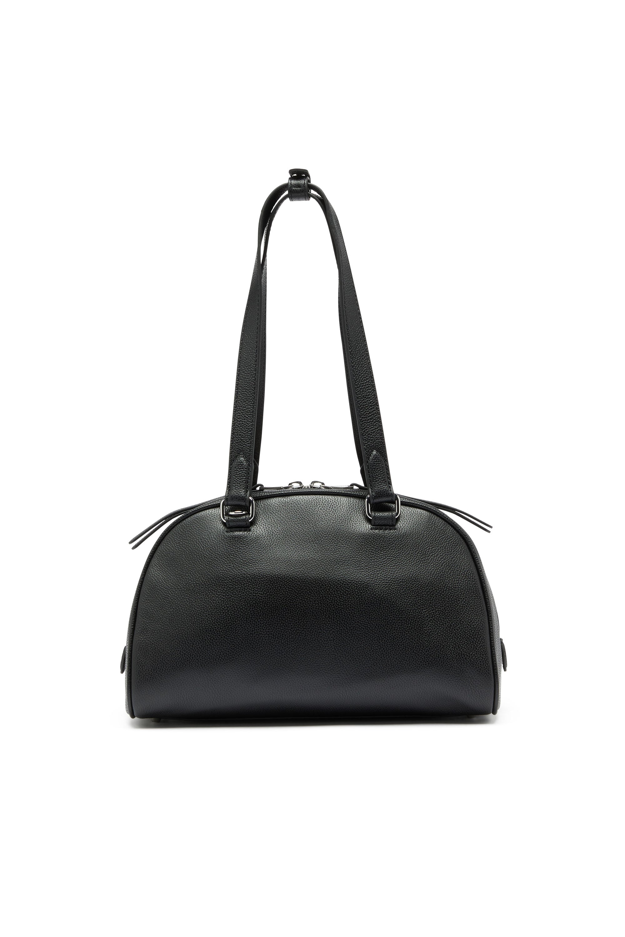 Diesel - 1DR DOME SHOULDER, Unisex's 1DR Dome - Leather Boston bag with embossed logo in Black - 3