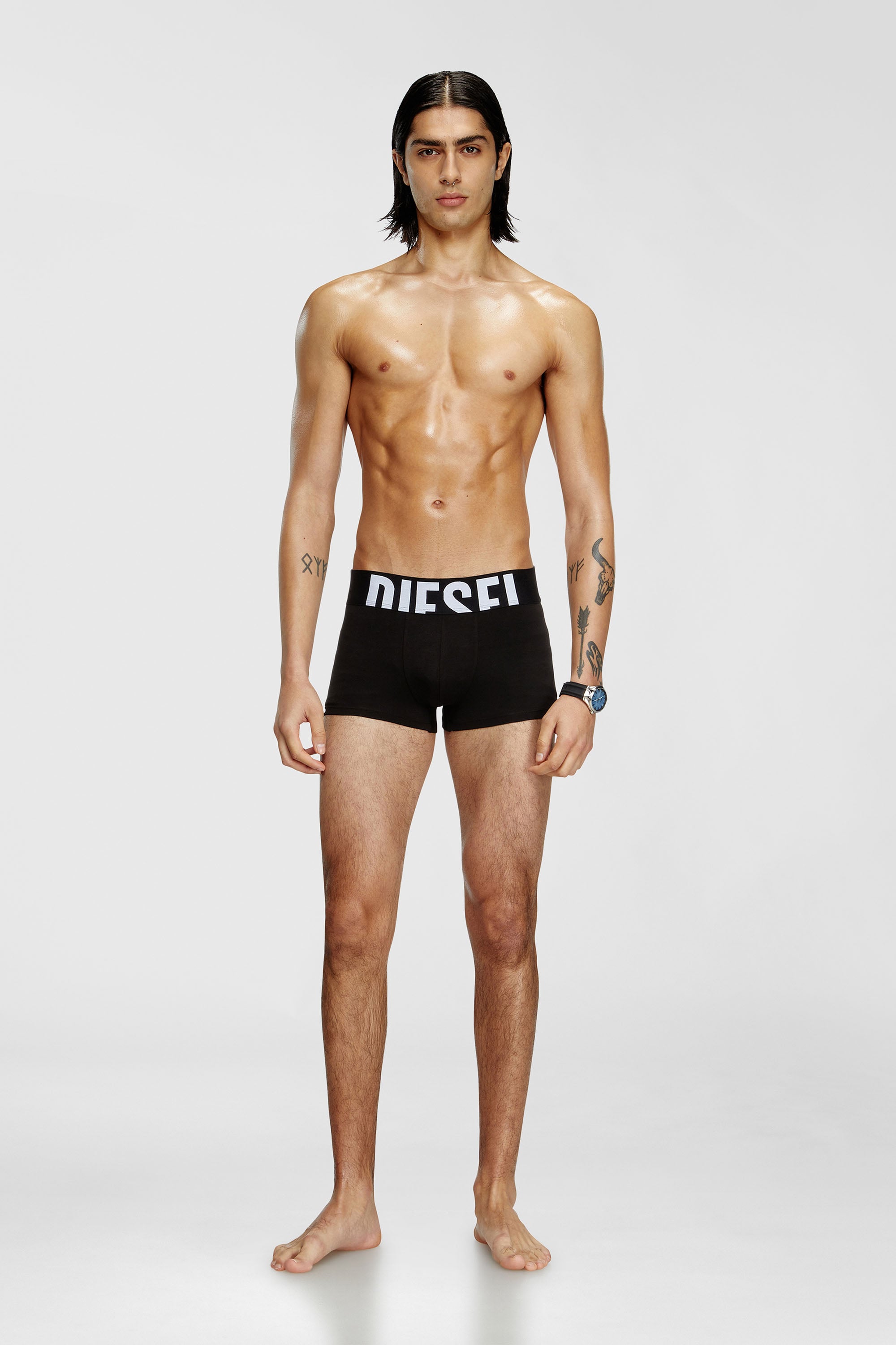 Diesel - UMBX-DAMIENTHREEPACK-5.5EL, Set da tre boxer in cotone stretch Uomo in Nero - 2