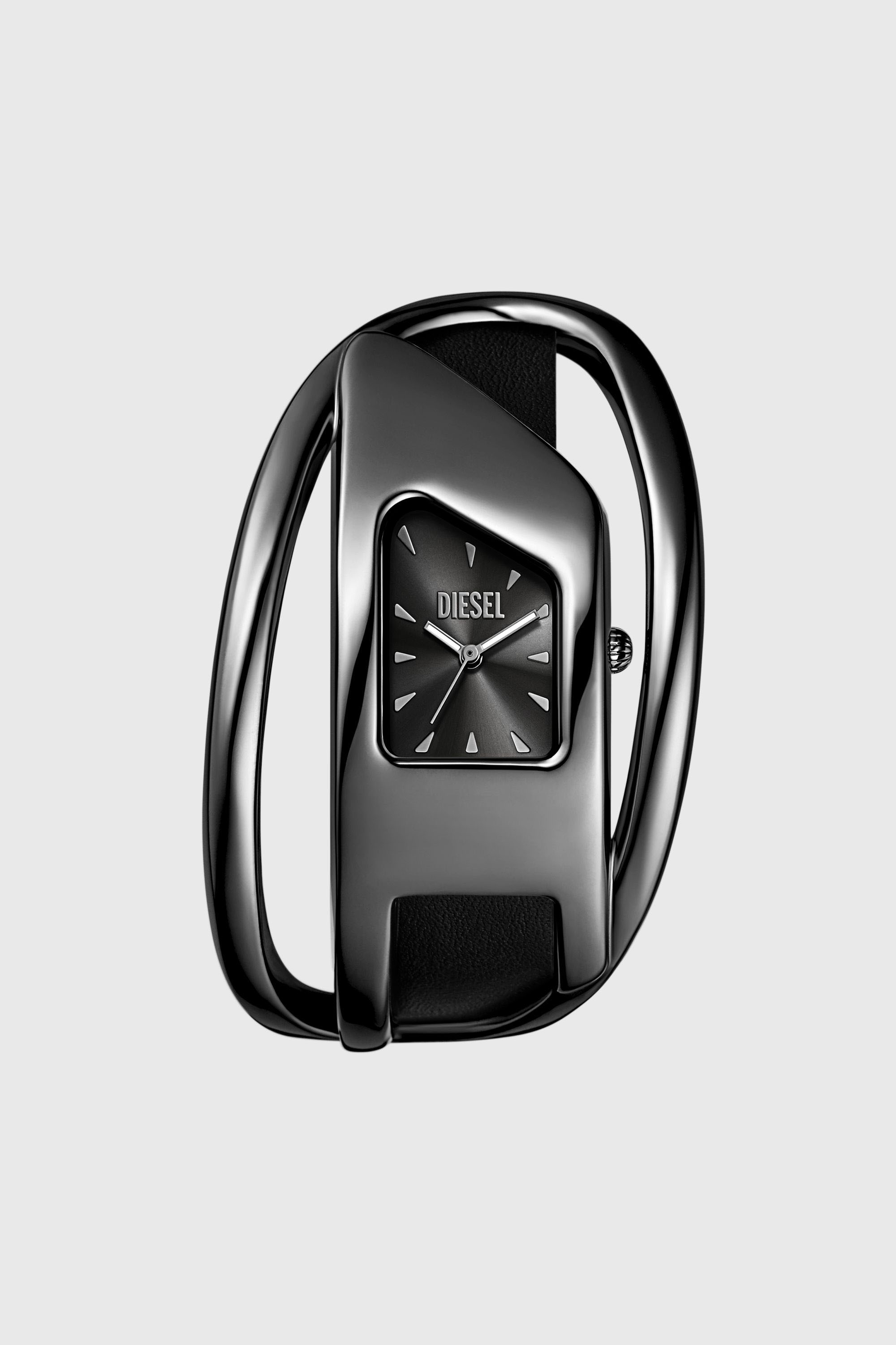 Diesel - DZ5629 WATCH, Orologio Wrap-D in pelle nera Donna in Nero - 1