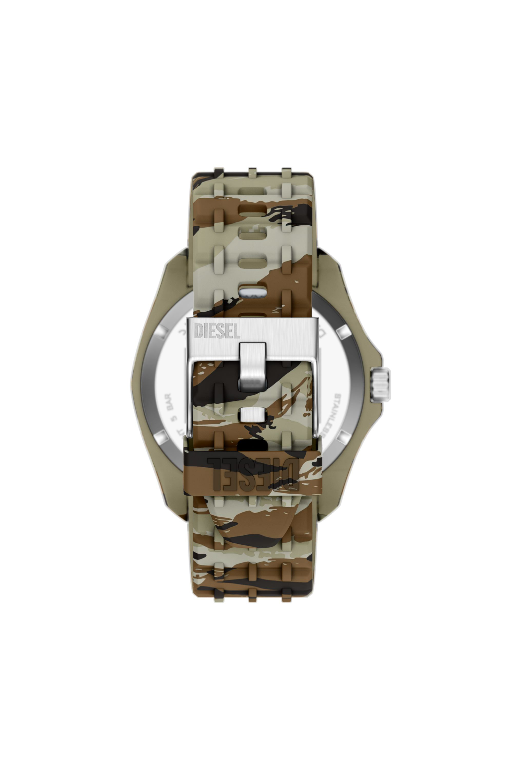 Diesel - DZ2242 WATCH, Orologio Stinger camo in silicone Uomo in Multicolor - 2