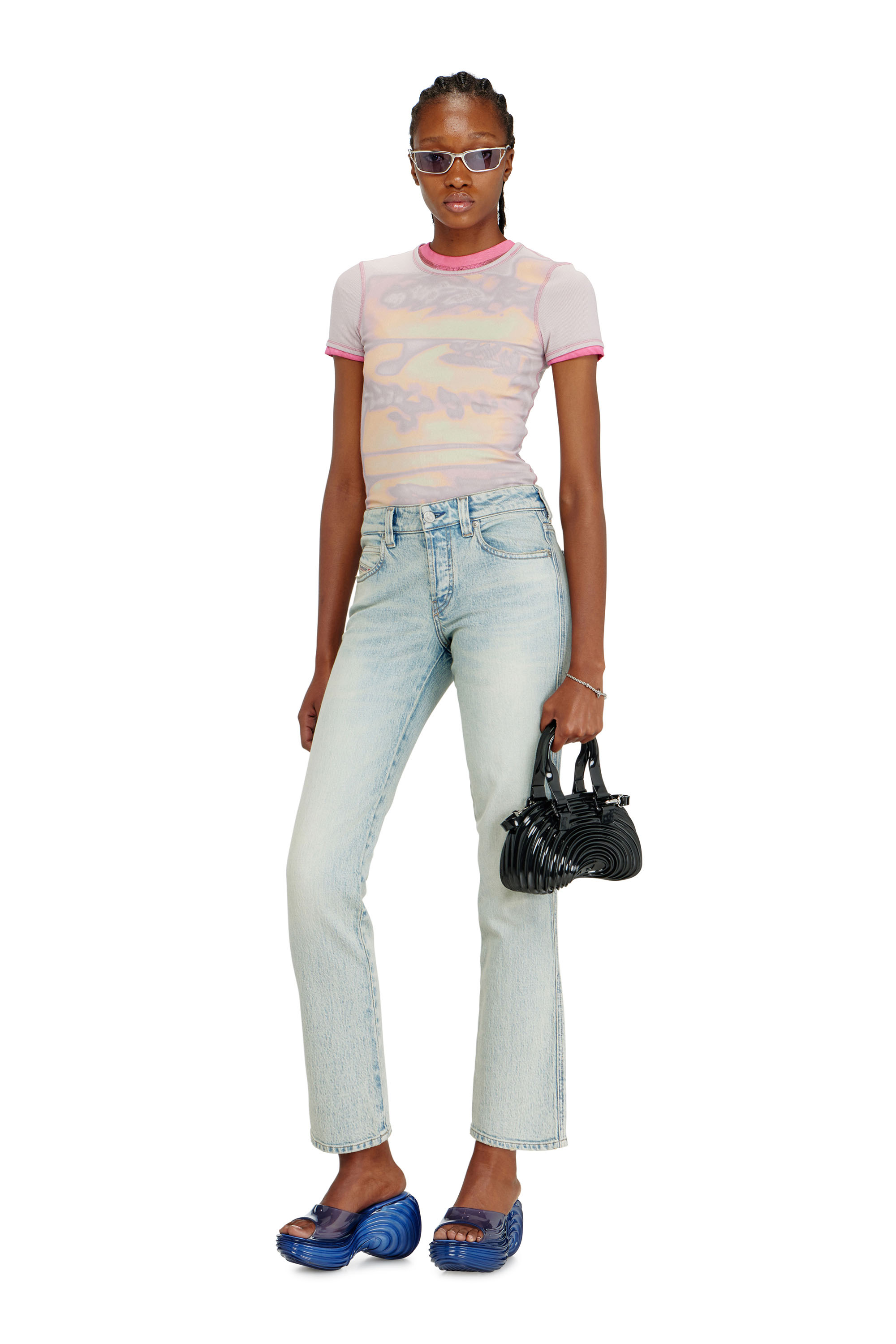 Diesel - MELISSA QUANTUM PLATFORM, Mule platform in Melflex&reg; Donna in Blu - 2