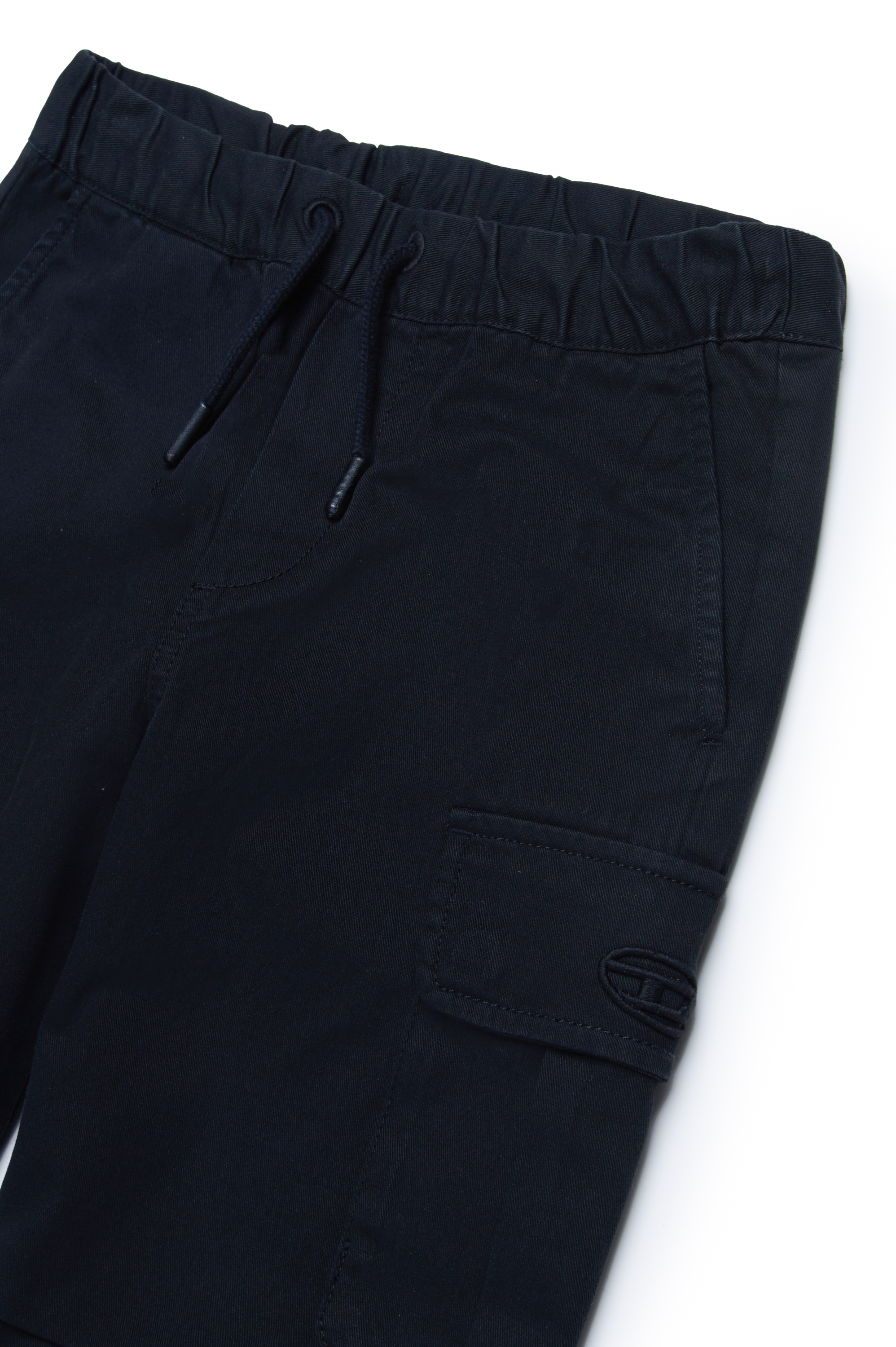 Diesel - PICAR, Man Cargo pants in cotton twill in Black - Image 3