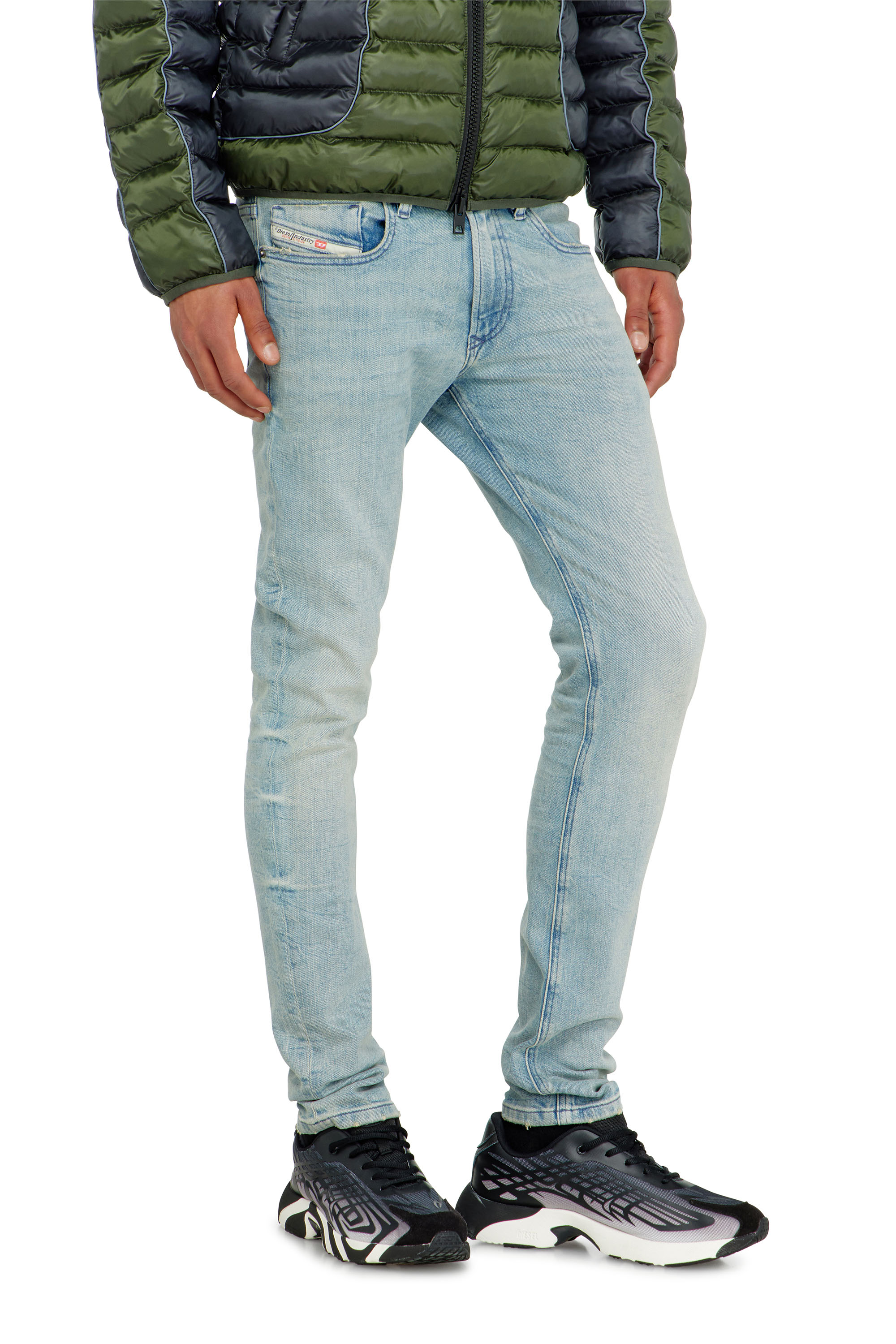 Diesel - Skinny Jeans 1979 Sleenker 0KBBF Uomo, Blu Chiaro - Image 7