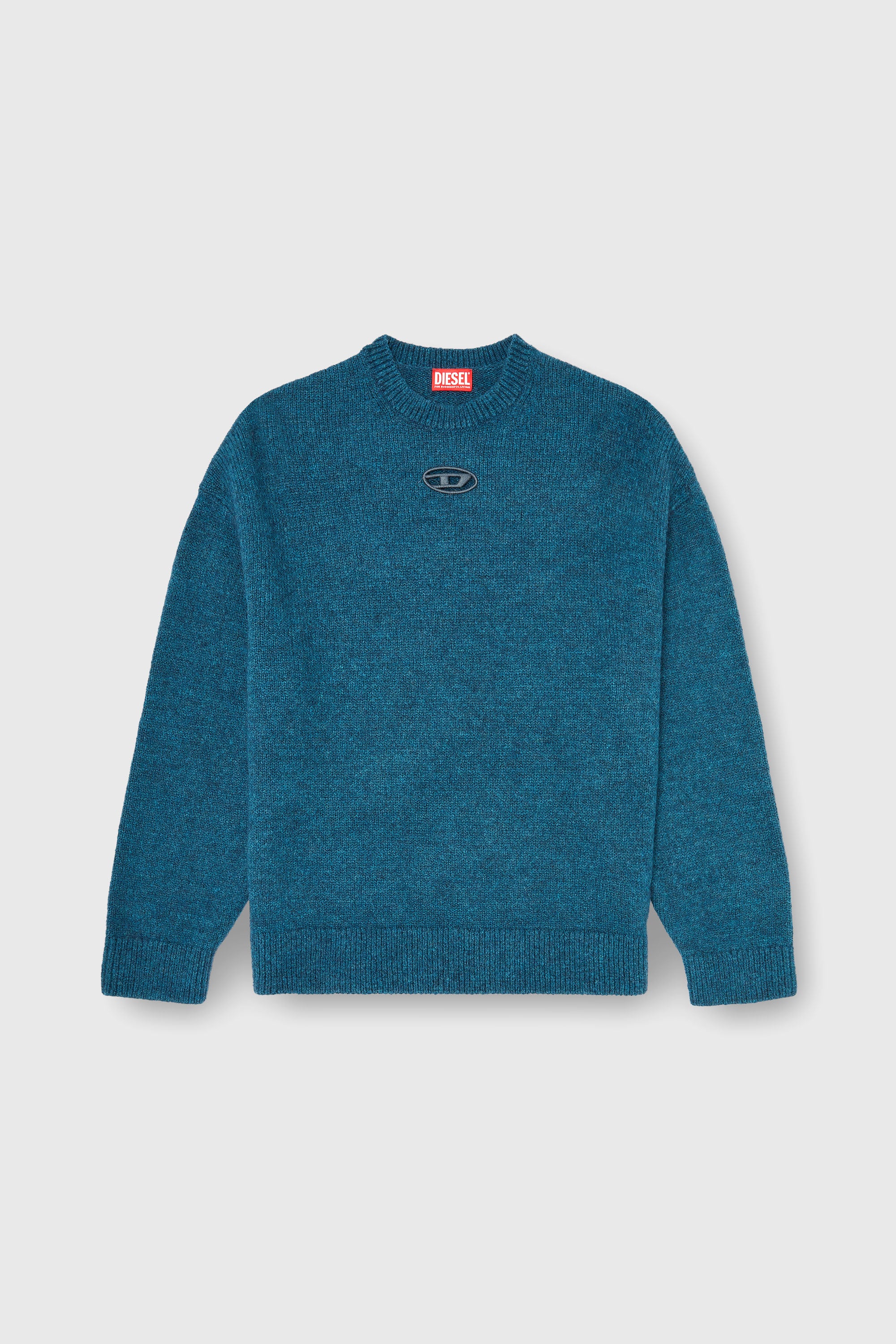 Diesel - K-AREESO, Maglia in misto lana e alpaca Uomo in Verde - 2