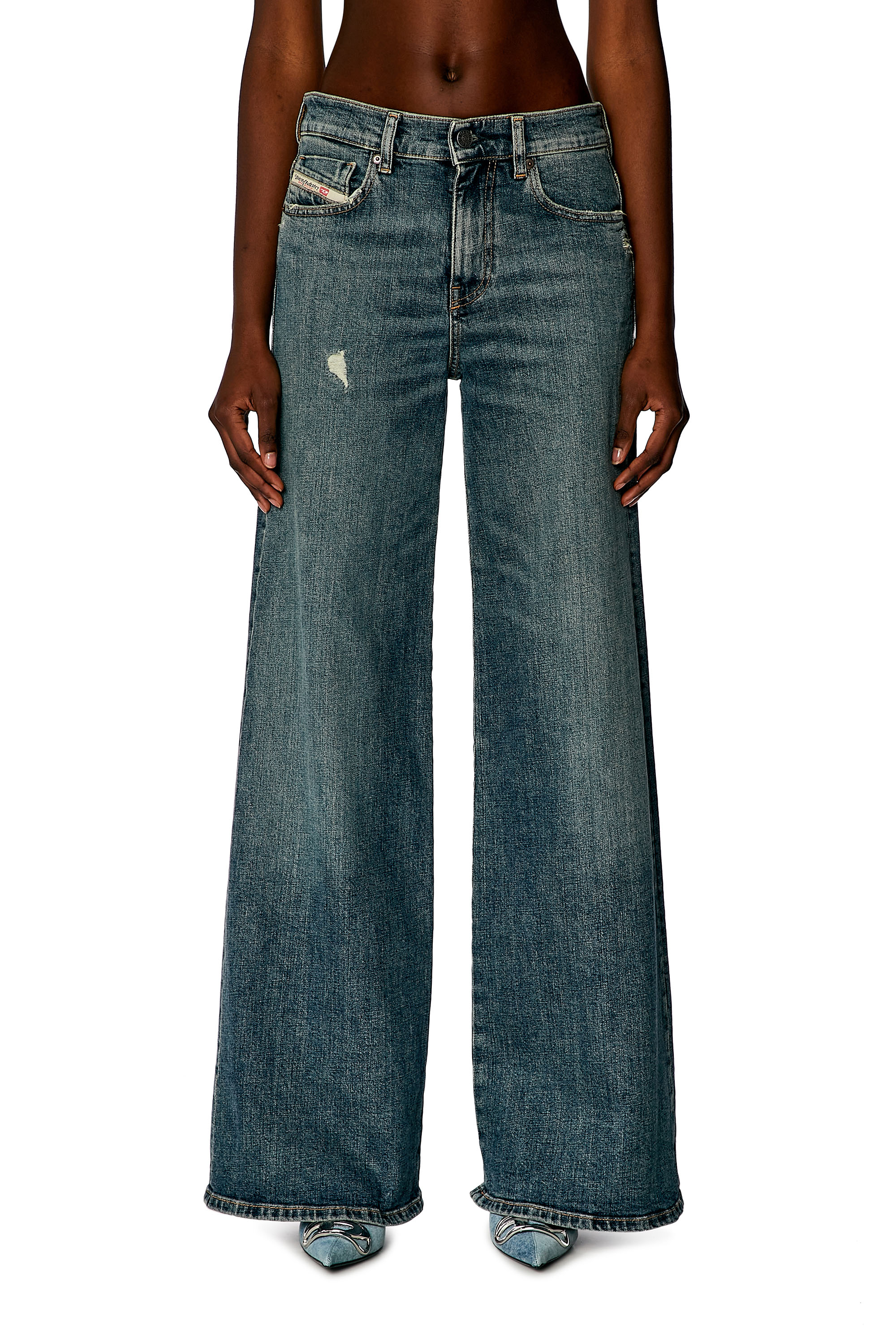 Diesel - Bootcut and Flare Jeans 1978 D-Akemi 0DQAC, Blu medio - Image 1