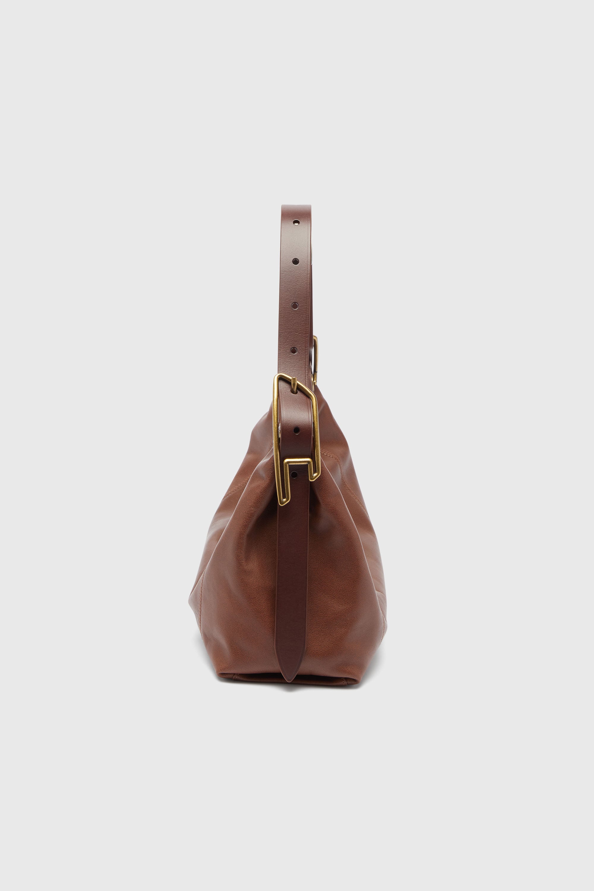 Diesel - D-LINE HOBO S, D-Line Borsa a spalla in pelle Donna in Marrone - 3