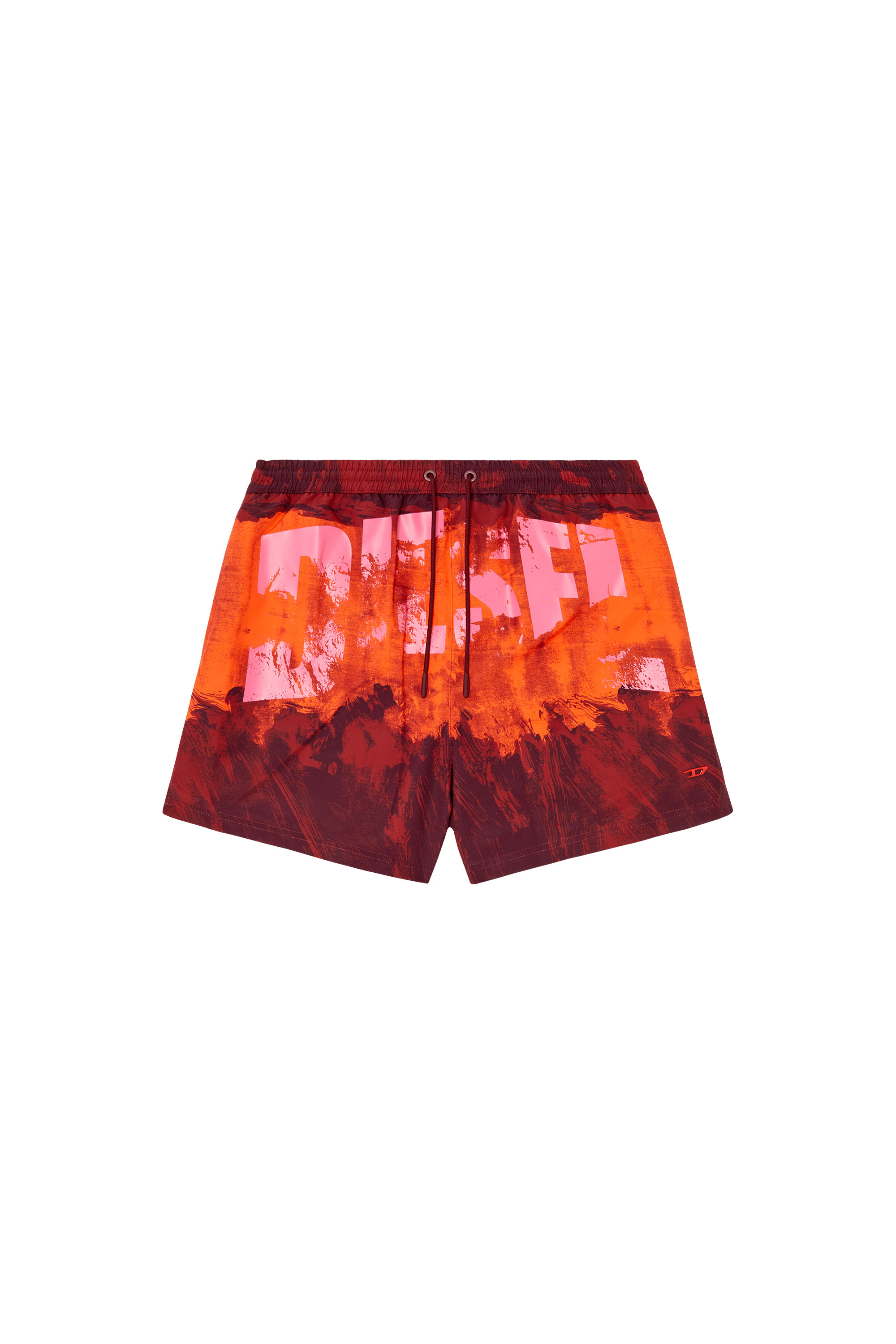 Diesel - KEN-37-D-POP, Pantaloncini da mare con stampa grafica Uomo in Rosso - 4