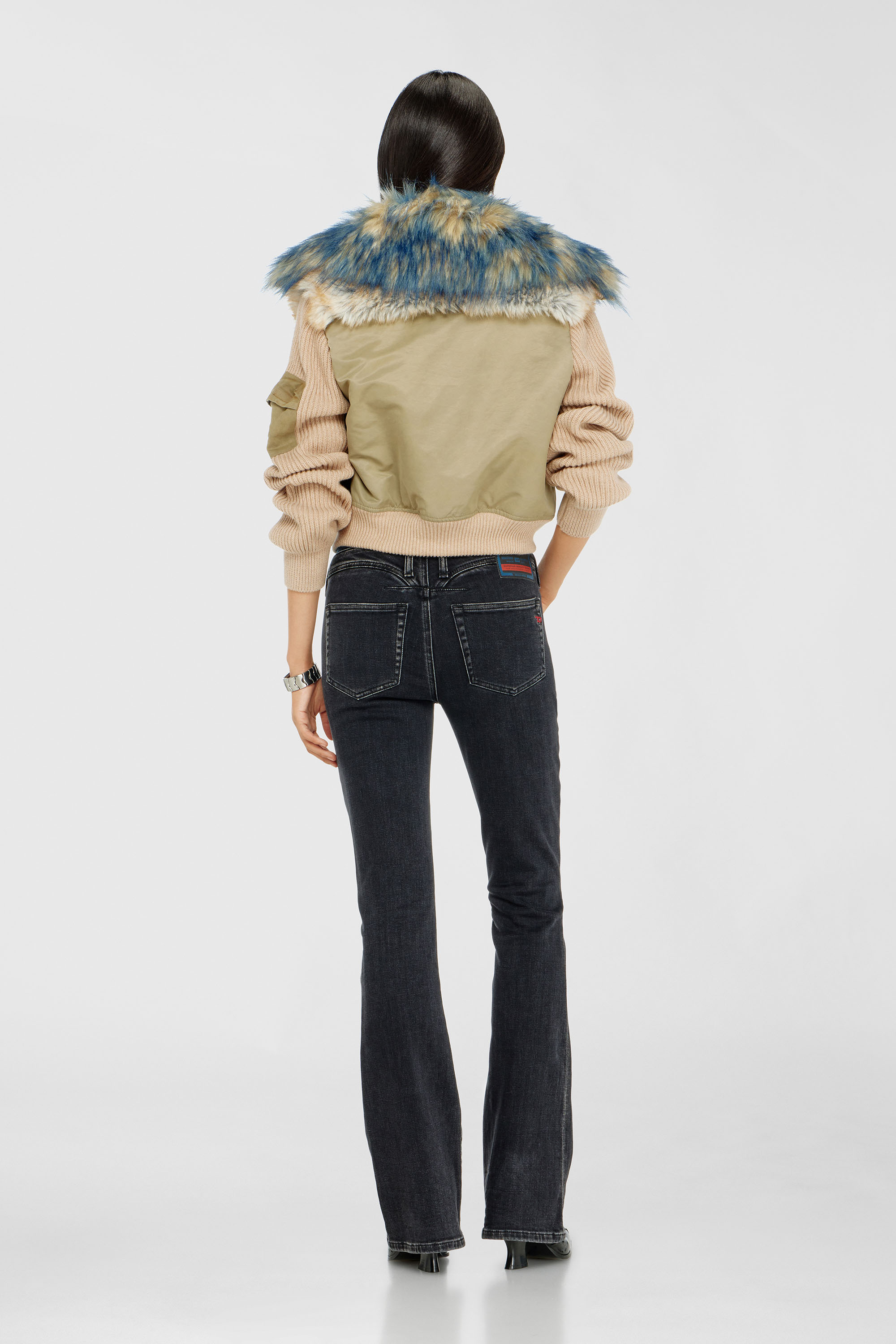 Diesel - Bootcut Jeans 1969 D-Ebbey 09P75 Donna, Nero/Grigio scuro - Image 3