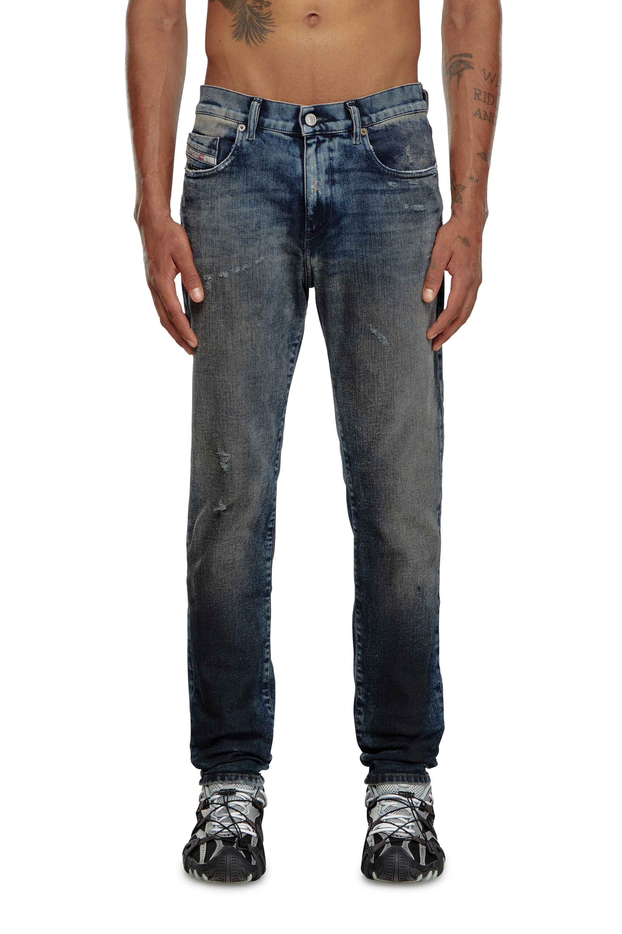 Diesel - Slim Jeans 2019 D-Strukt 09H54 Uomo, Blu Scuro - Image 1