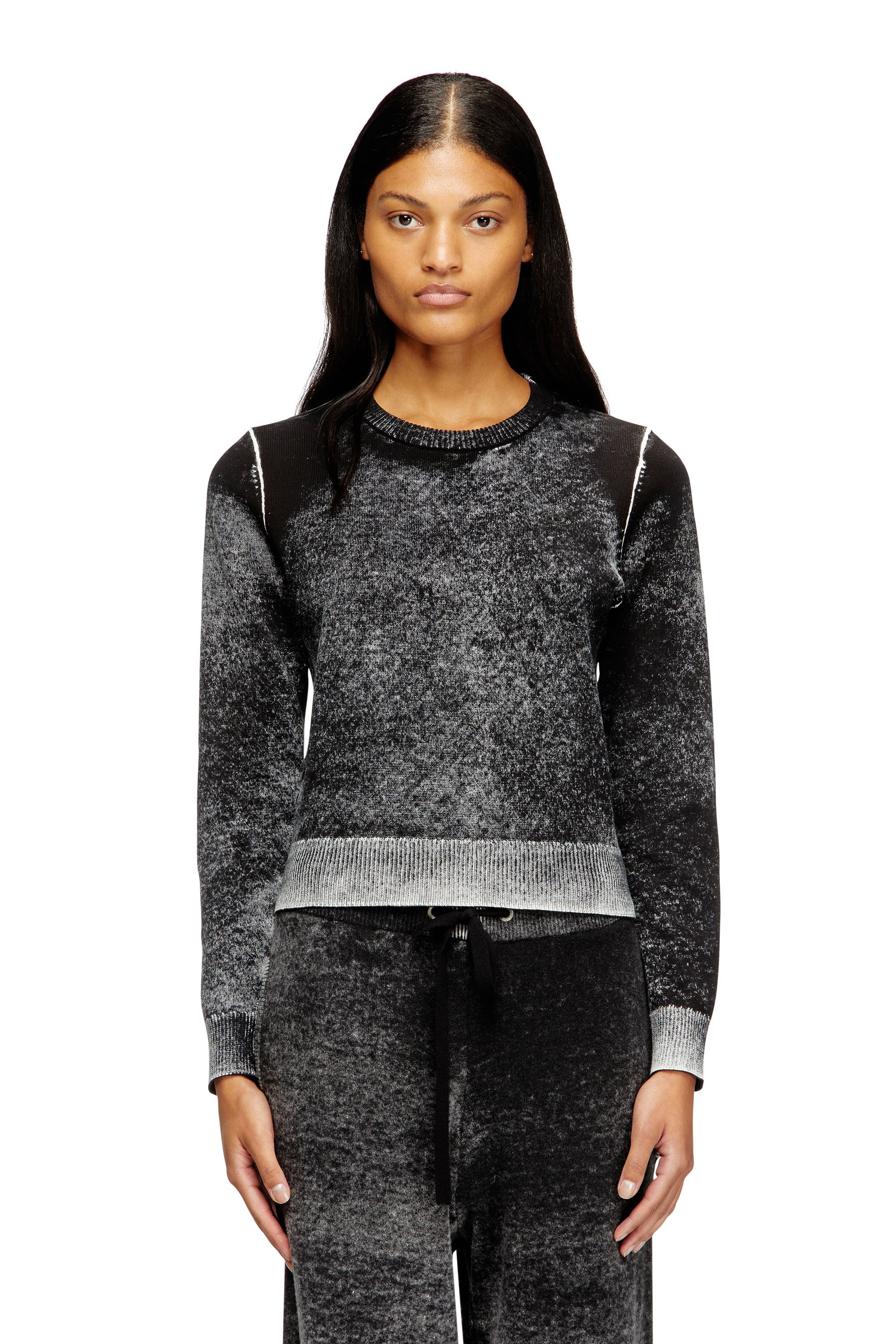Diesel - M-LOVRE, Maglia con stampa interna sfumata Donna in Multicolor - 1