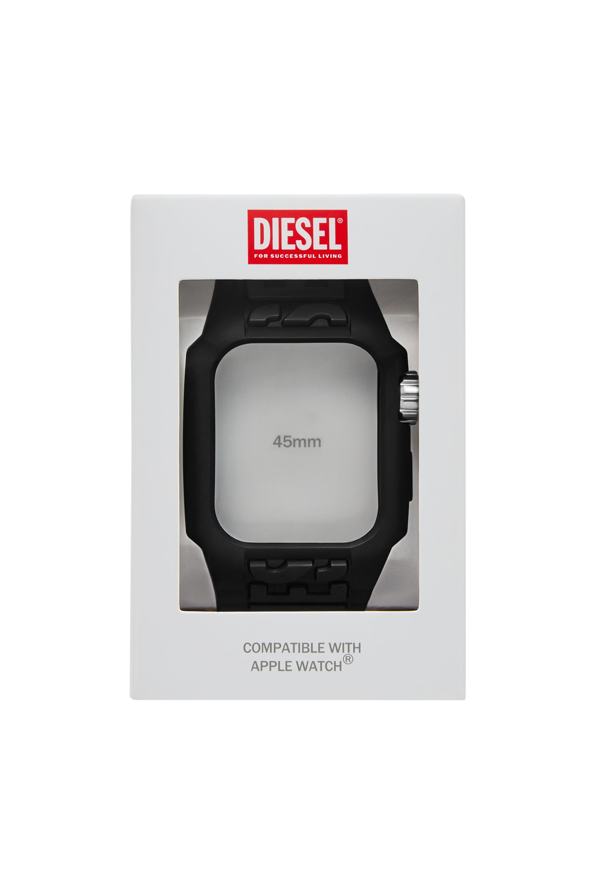 Diesel - DSS020, Cinturino monopezzo in TPU nero per Apple Watch® Unisex in Nero - 2