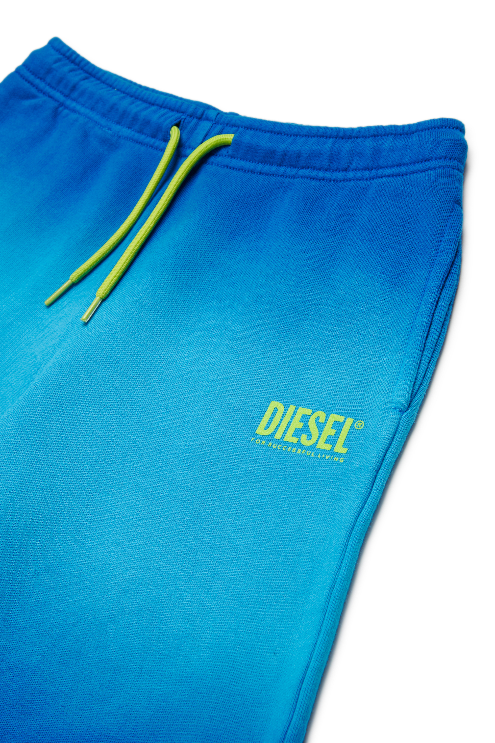 Diesel - PSHADE, Shorts in cotone con lavaggio sfumato Uomo in Blu - 3