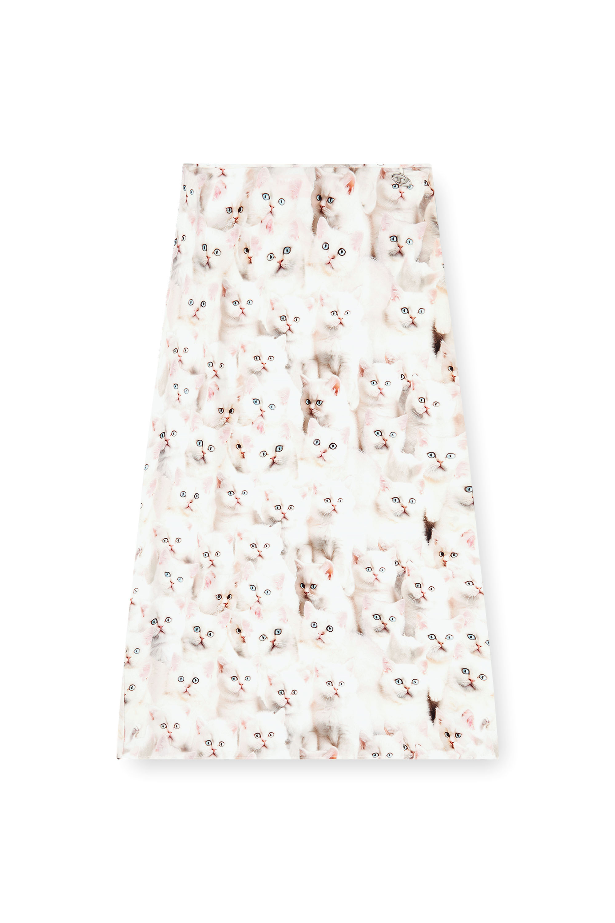 Diesel - O-RCHID-R1, Gonna midi in viscosa con stampa all-over Donna in Bianco - 3
