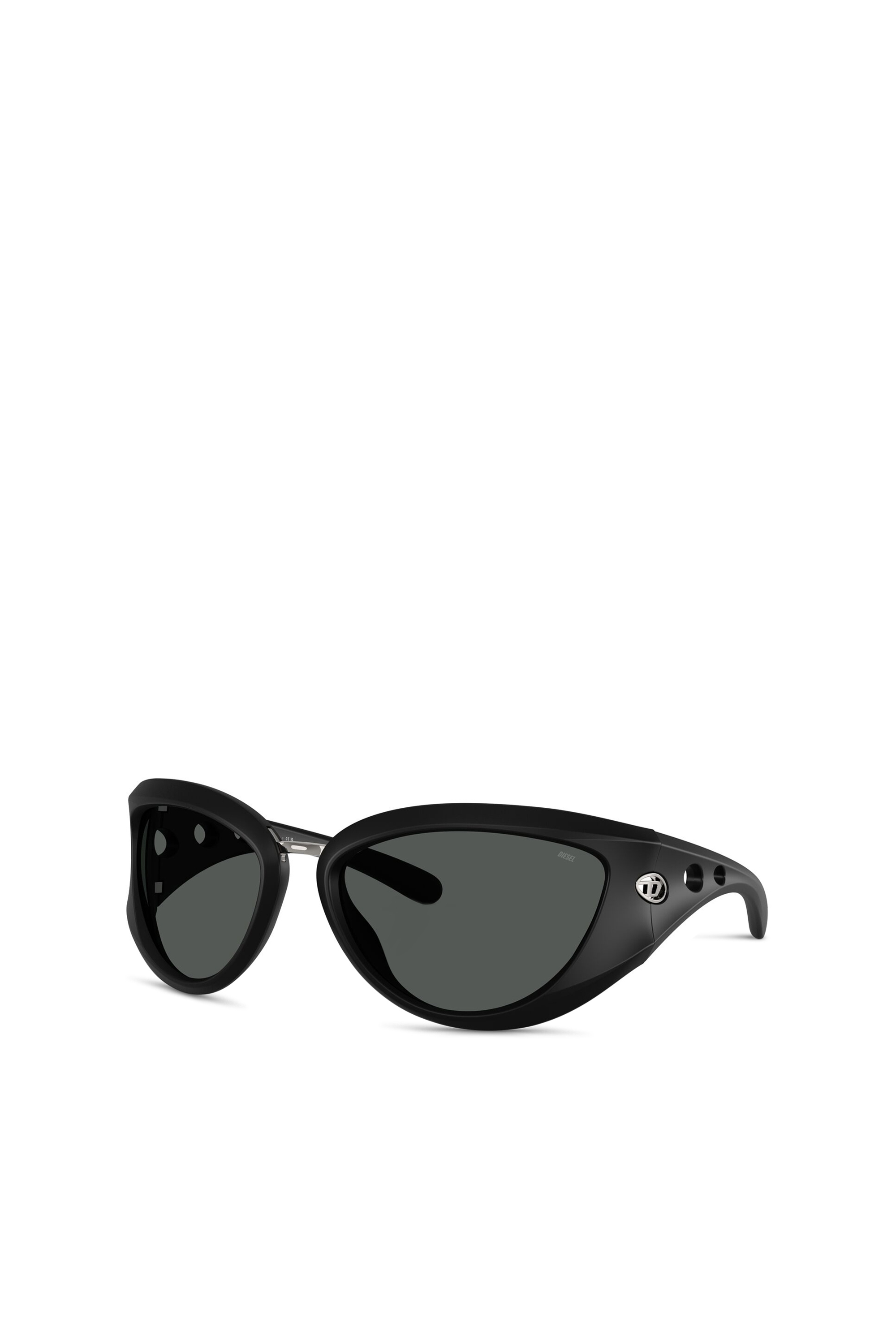 Diesel - 0DL3007U, Occhiali da sole cat-eye Unisex in Nero - 4