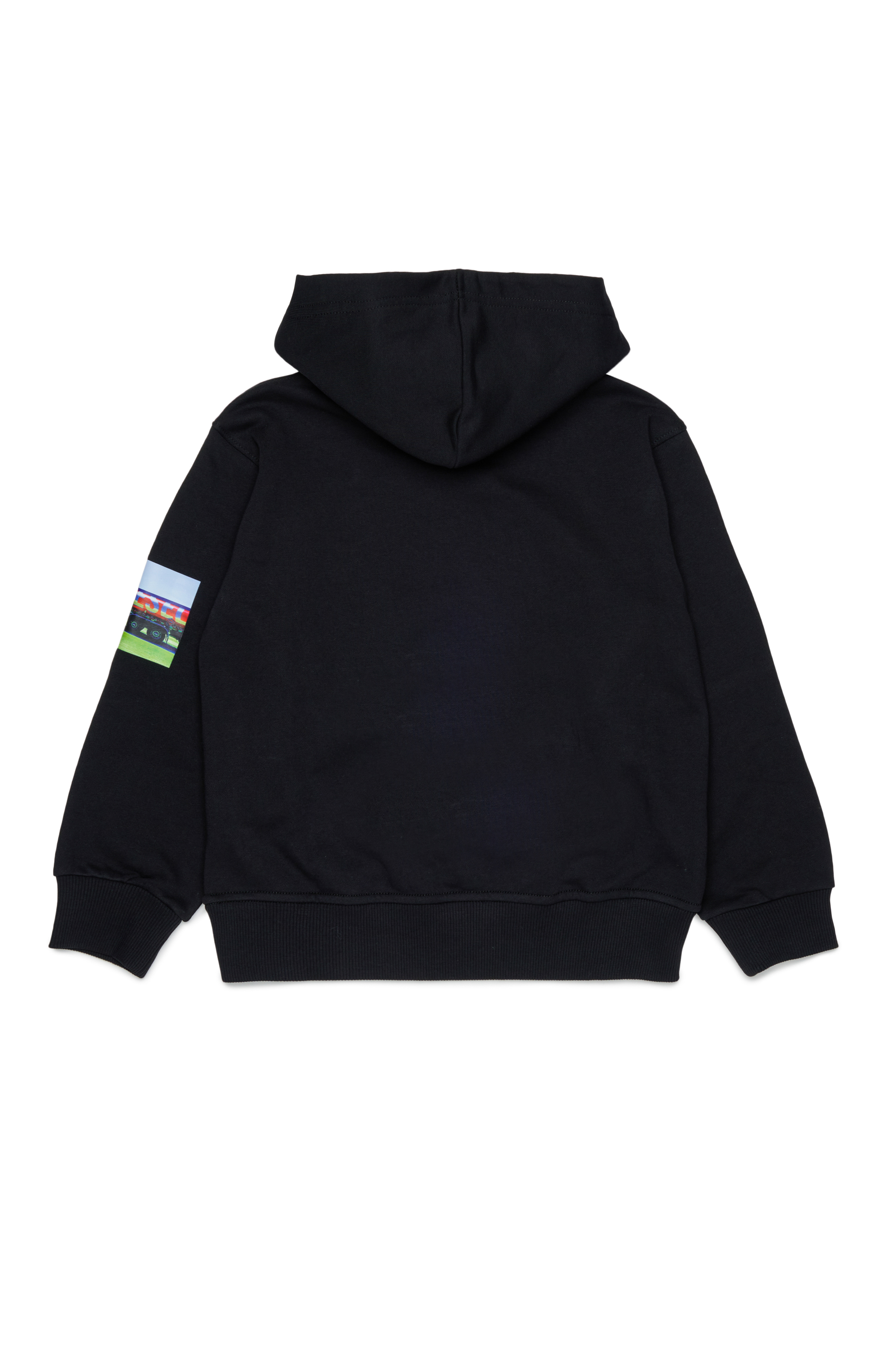 Diesel - SFORMY OVER, Hoodie con stampe Uomo in Nero - 2