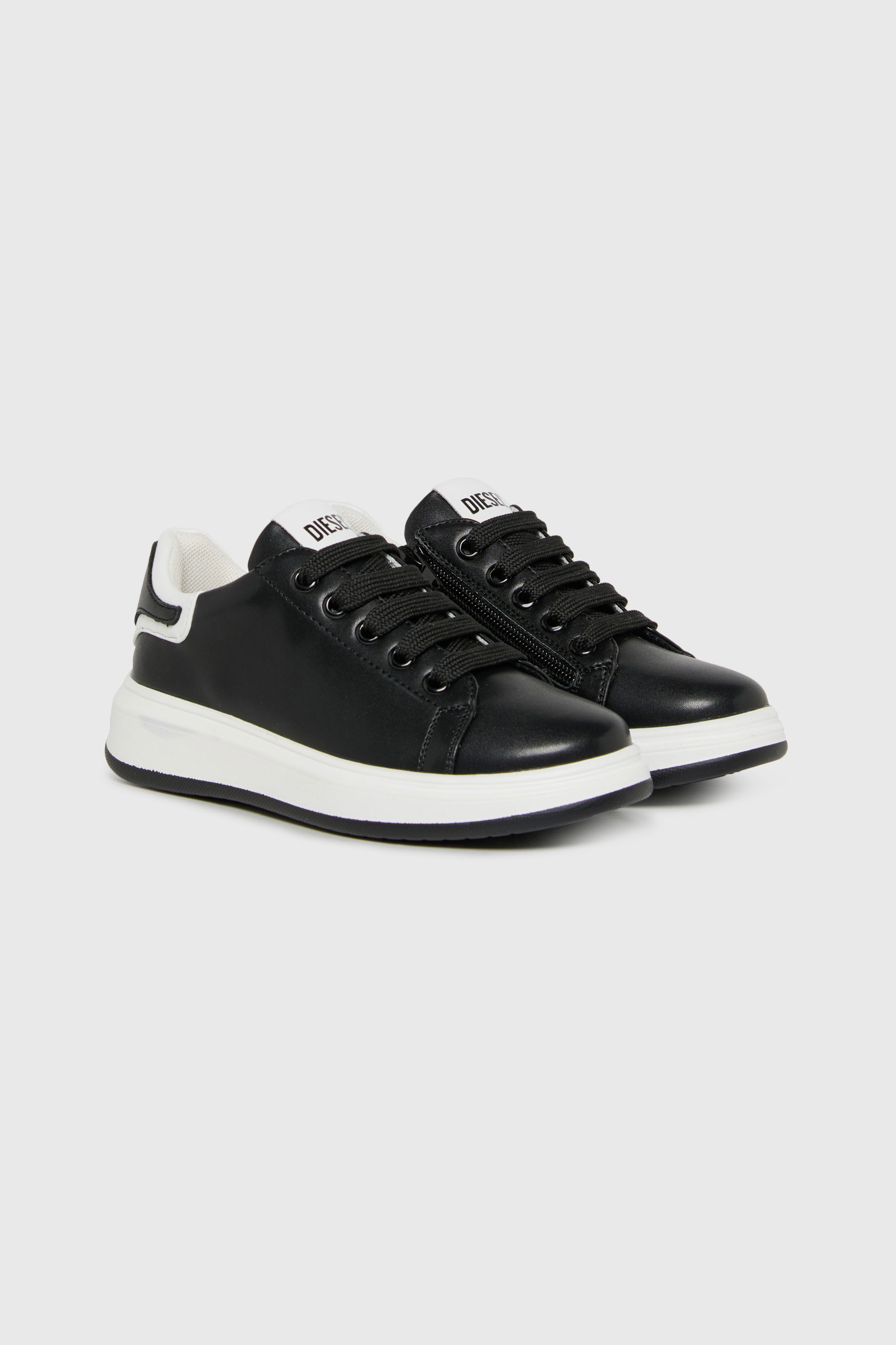 Diesel - S-MEQUIPLA, S-Mequipla-Sneakers con profili a contrasto Unisex in Nero - 2
