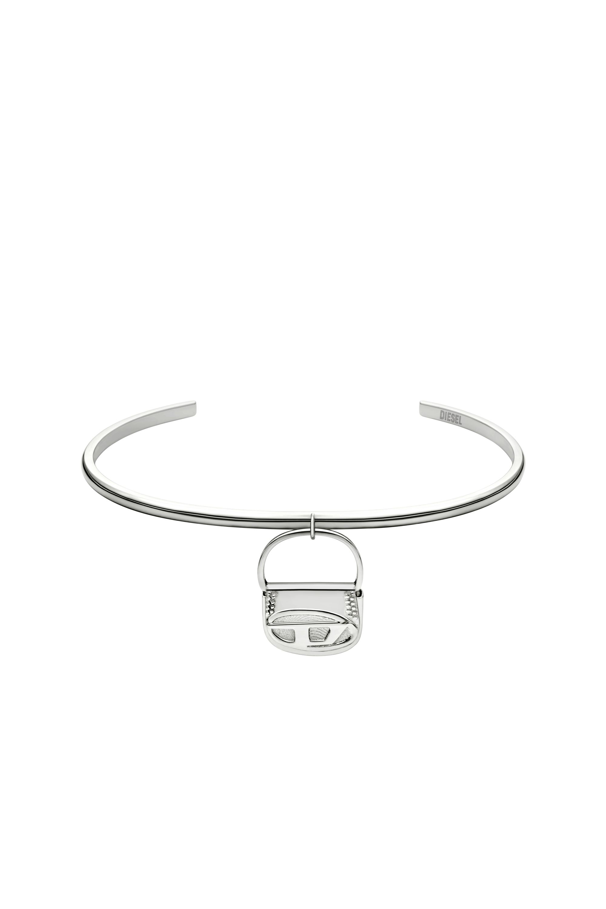 Diesel - DX1621040 JEWELLERY, Bracciale rigido in acciaio Unisex in Argento - 1
