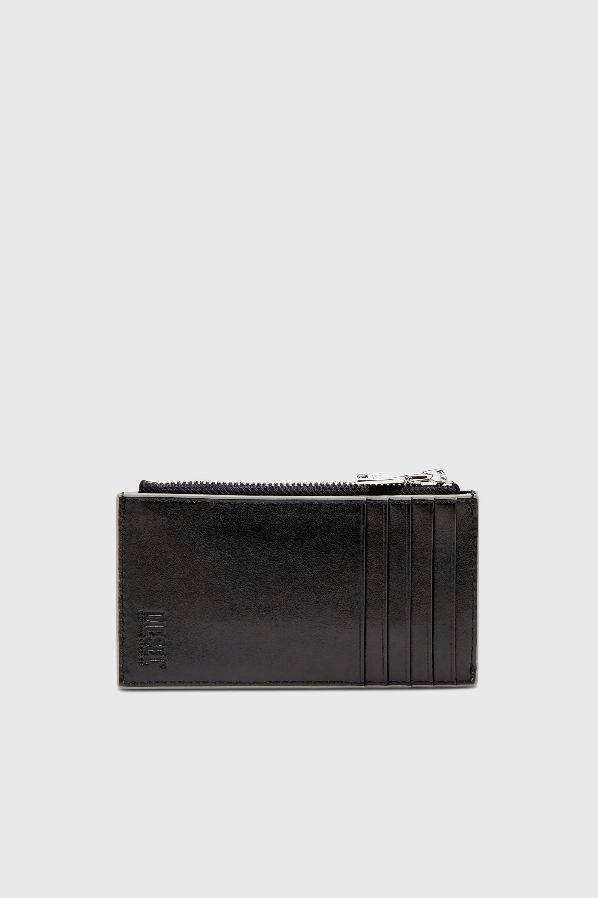 Diesel - 1DR CARD HOLDER III, Portacarte in pelle specchiata Donna in Argento - 2