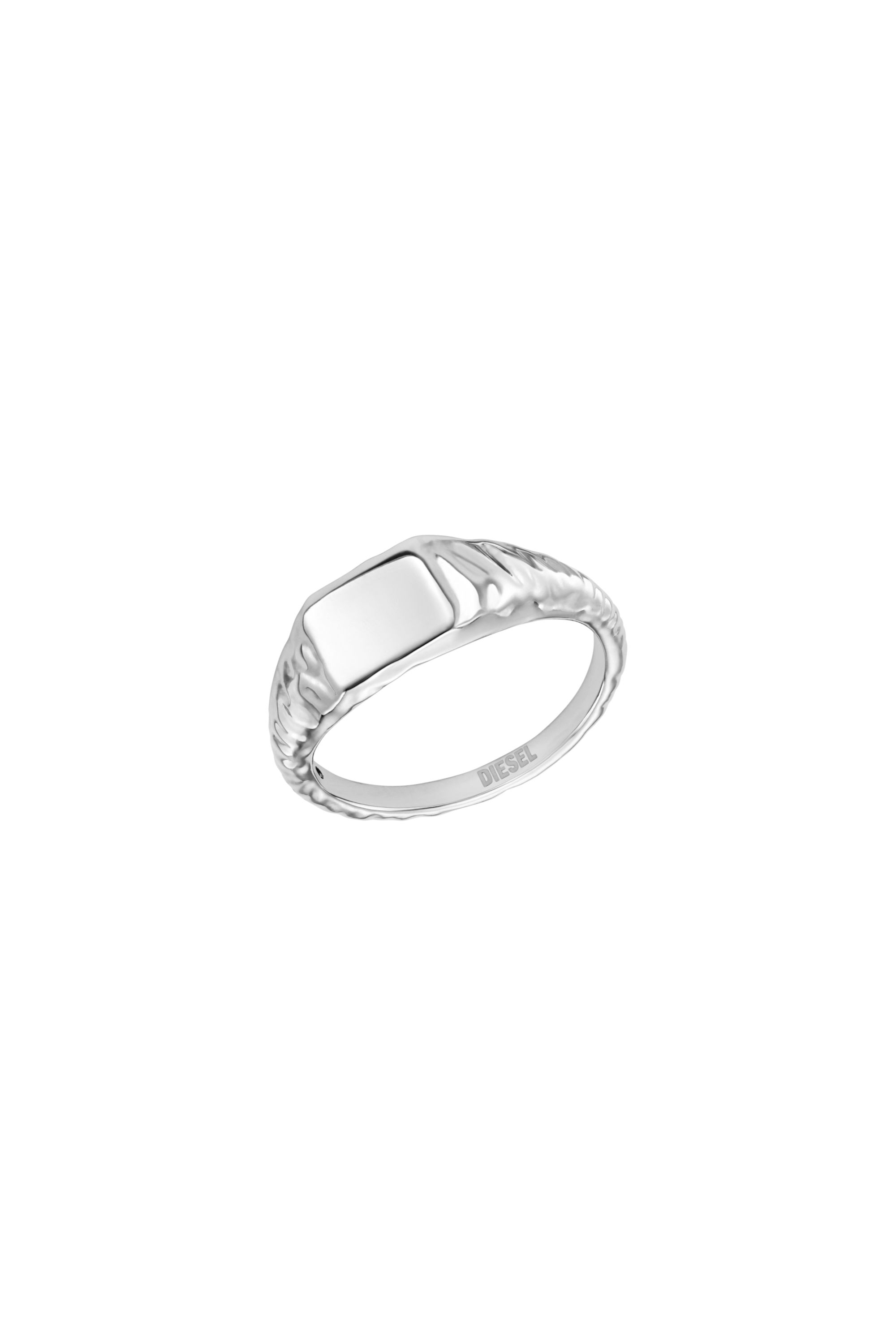Diesel - DX1731040, Anello chevalier in acciaio inox Unisex in Argento - 1