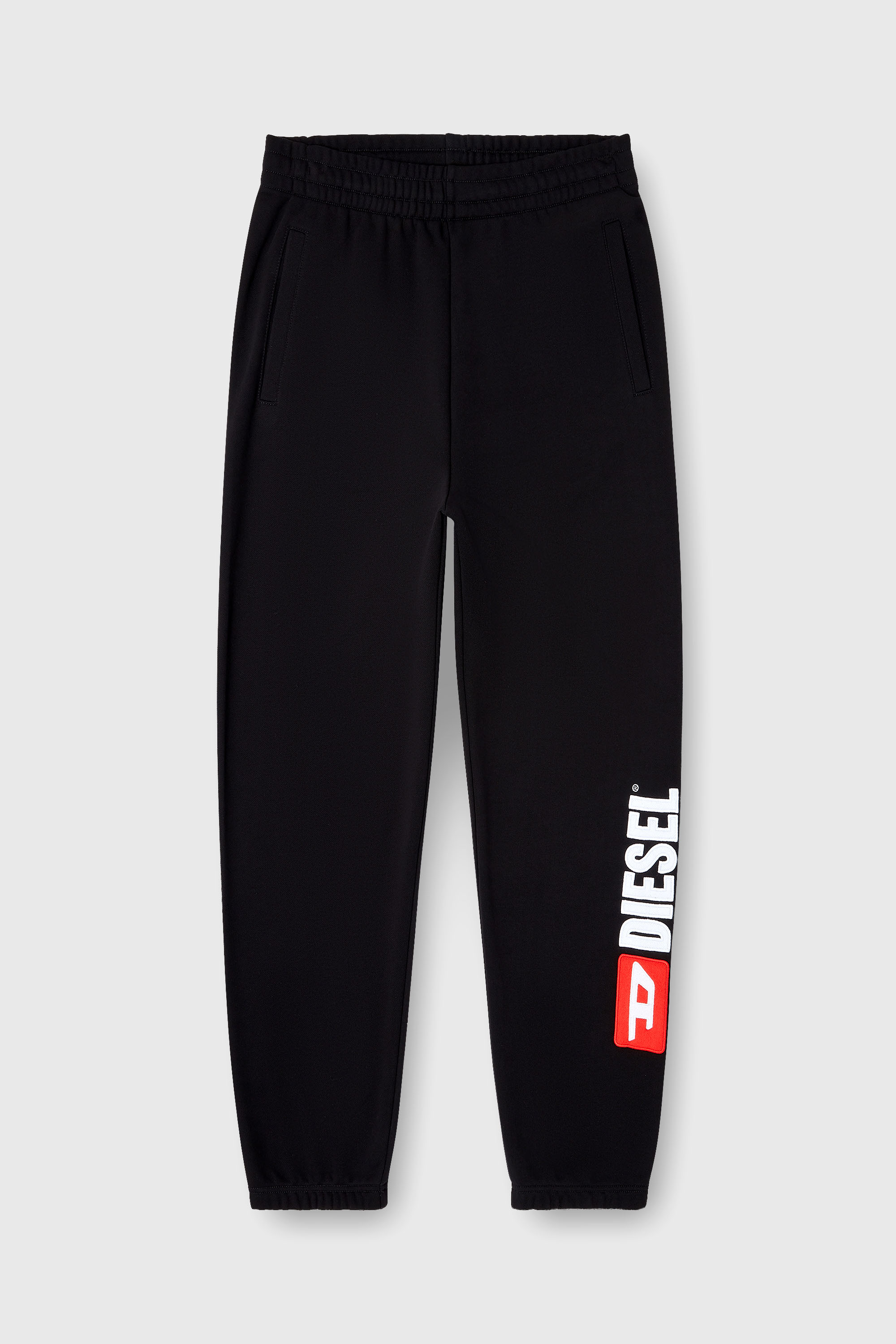 Diesel - P-MARKY-DIV, Pantaloni in cotone con patch Diesel Uomo in Nero - 2