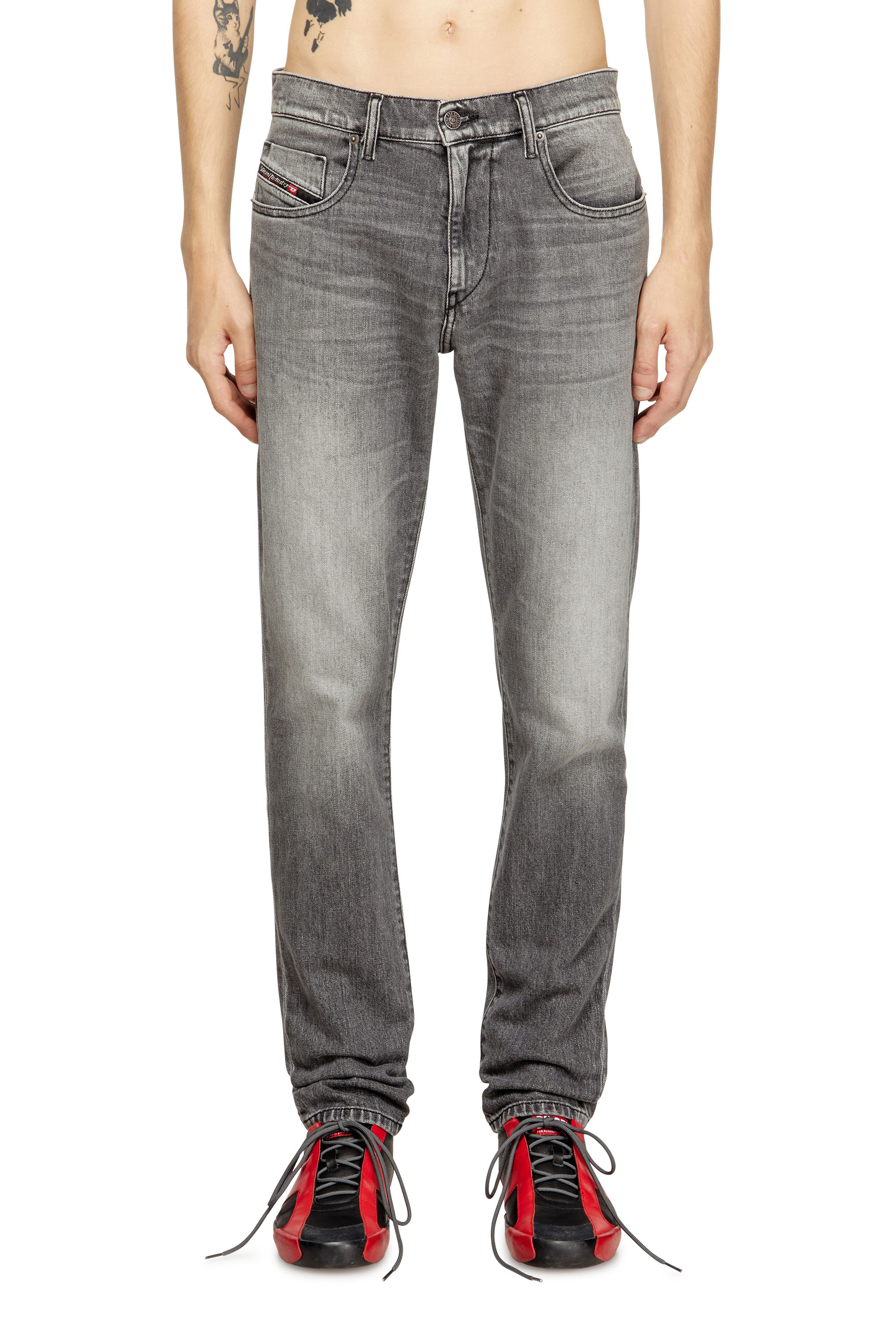 Diesel - Slim Jeans 2019 D-Strukt 09M30 Uomo, Grigio - Image 1