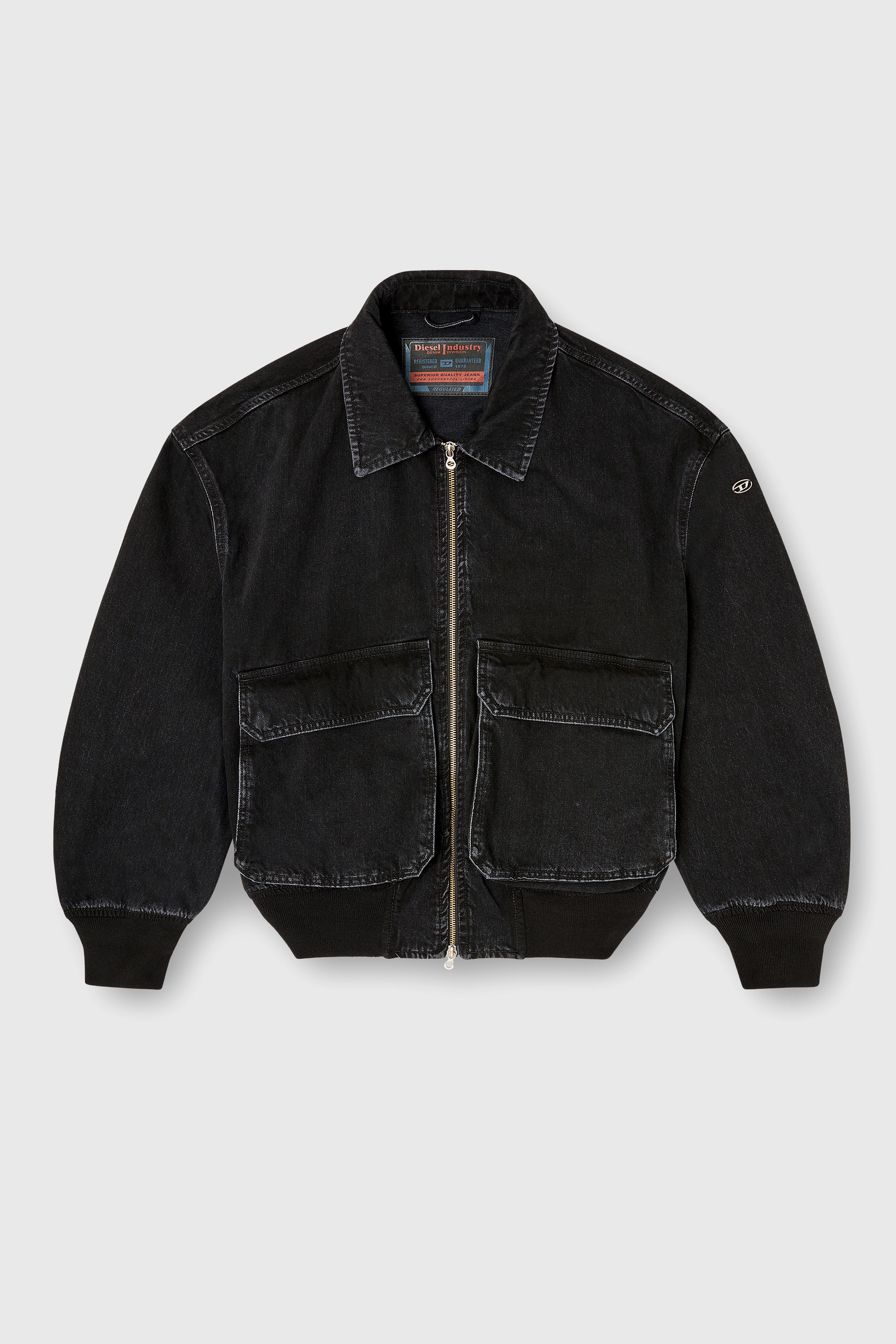 Diesel - D-KURZ, Giacca in denim Unisex in Nero - 2