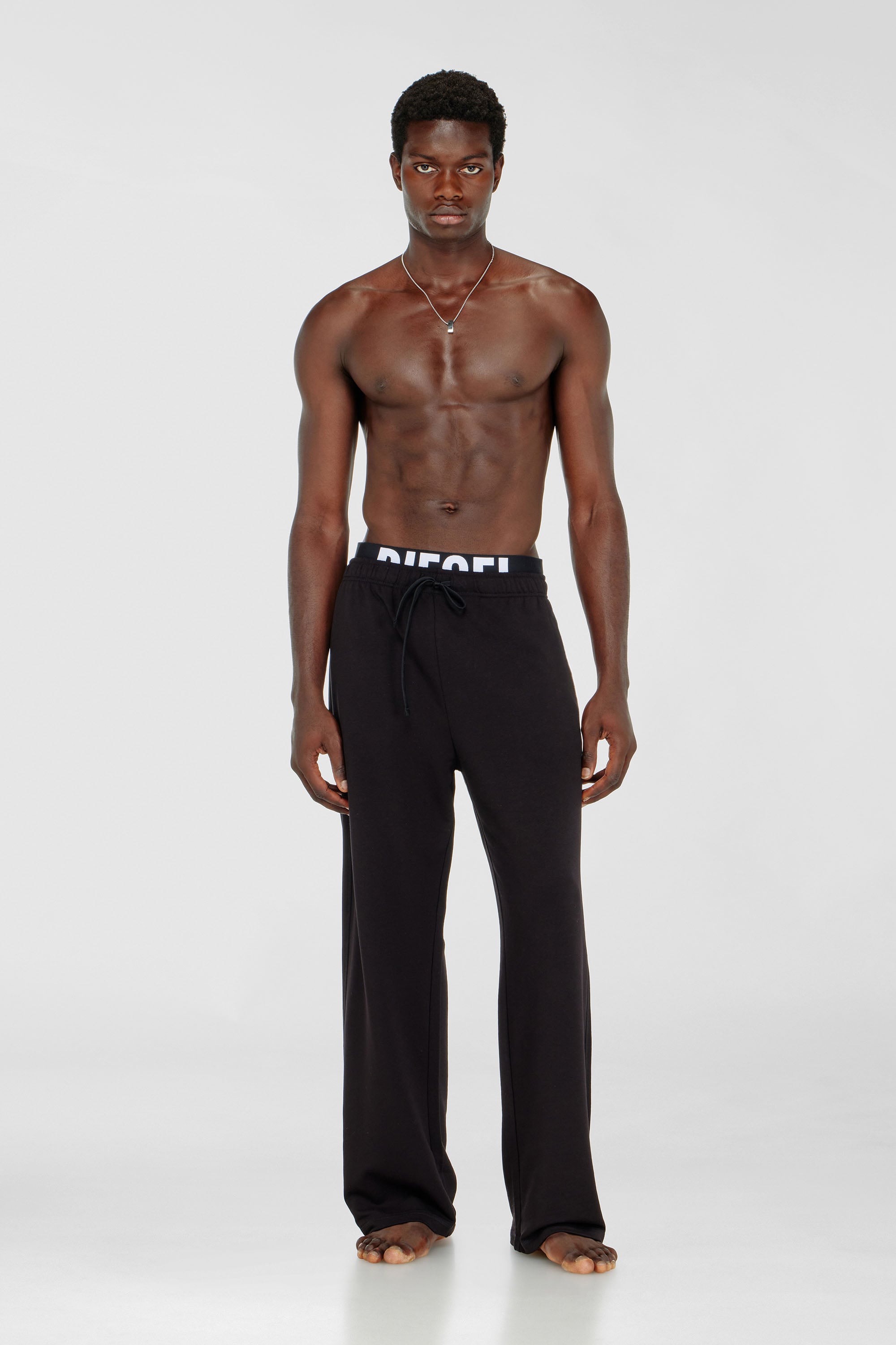 Diesel - BRADLEY-D-POP, Pantaloni in cotone con logo Uomo in Nero - 3