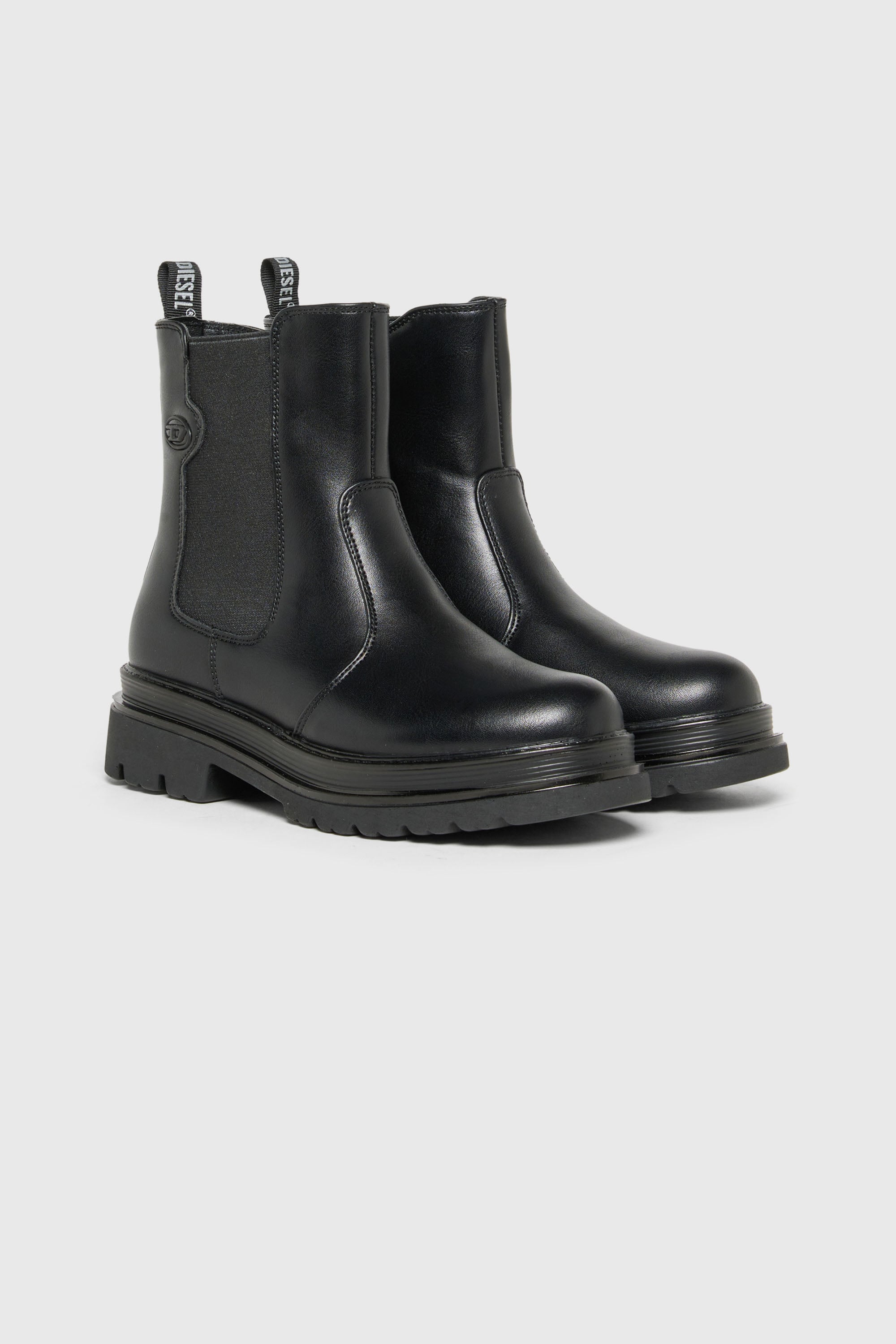Diesel - D-VYNCOUN, D-Vyncoun - Stivali con logo Oval D Unisex in Nero - 2