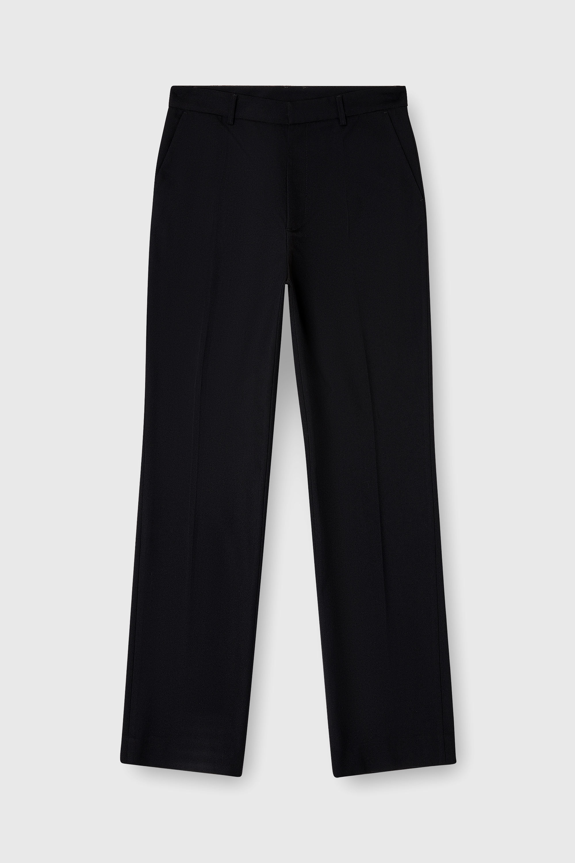Diesel - P-AM-EPCI, Pantaloni in misto lana con targhetta in metallo Uomo in Nero - 2