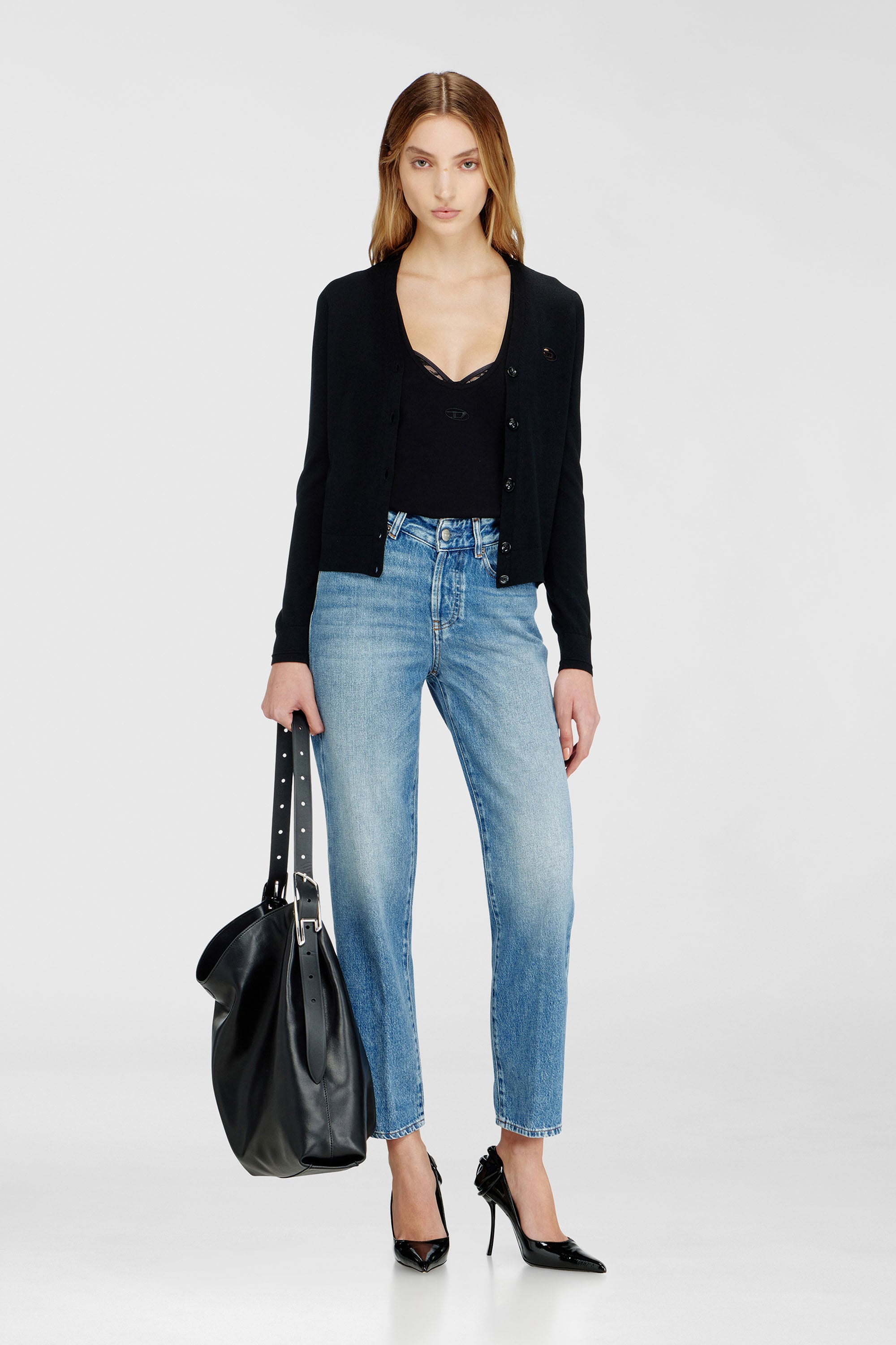 Diesel - Regular Jeans 1981 D-Went 09Q07 Donna, Blu Chiaro - Image 1