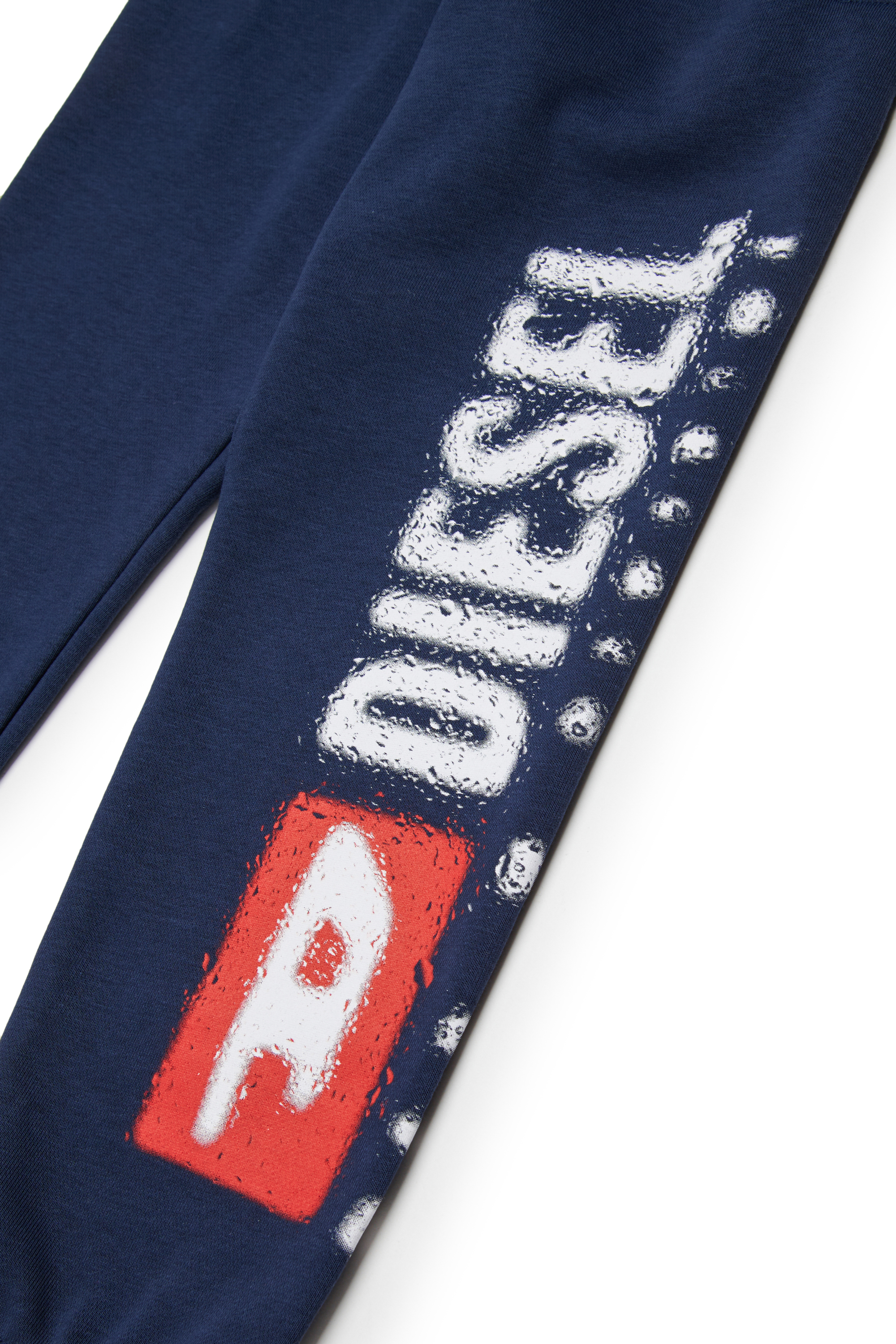Diesel - PANTLI, Pantaloni da tuta in cotone con coulisse Uomo in Blu - 4
